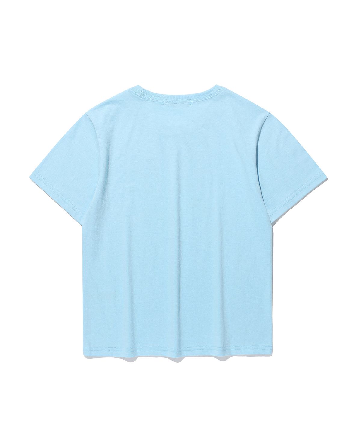 이지이지이지(EASYEASYEASY) Here and There Logo Tee Blue