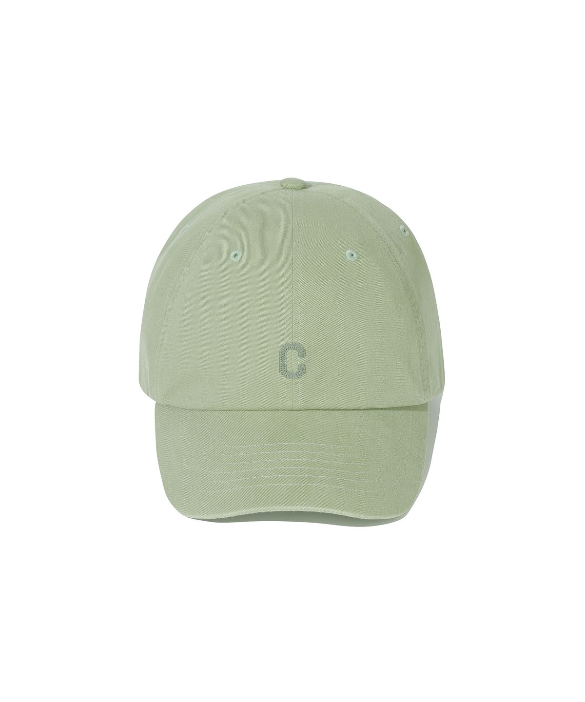 커버낫(COVERNAT) 스몰 C로고 자수 스탠슬림 핏 볼캡 그린