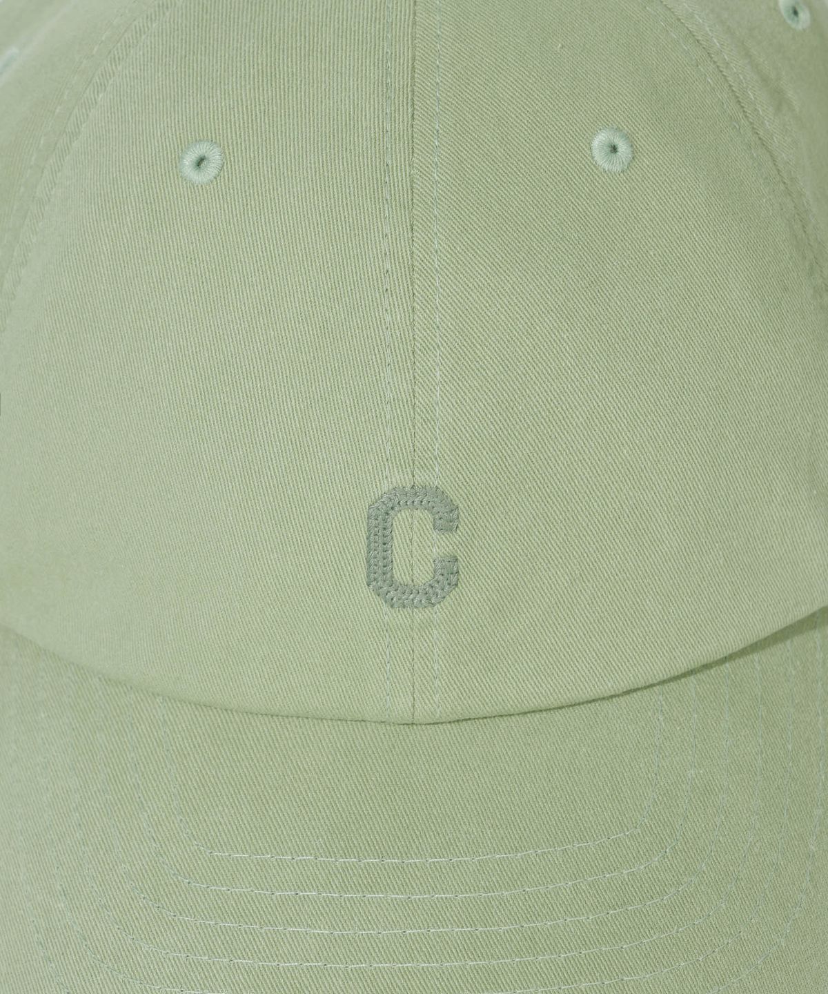 커버낫(COVERNAT) 스몰 C로고 자수 스탠슬림 핏 볼캡 그린