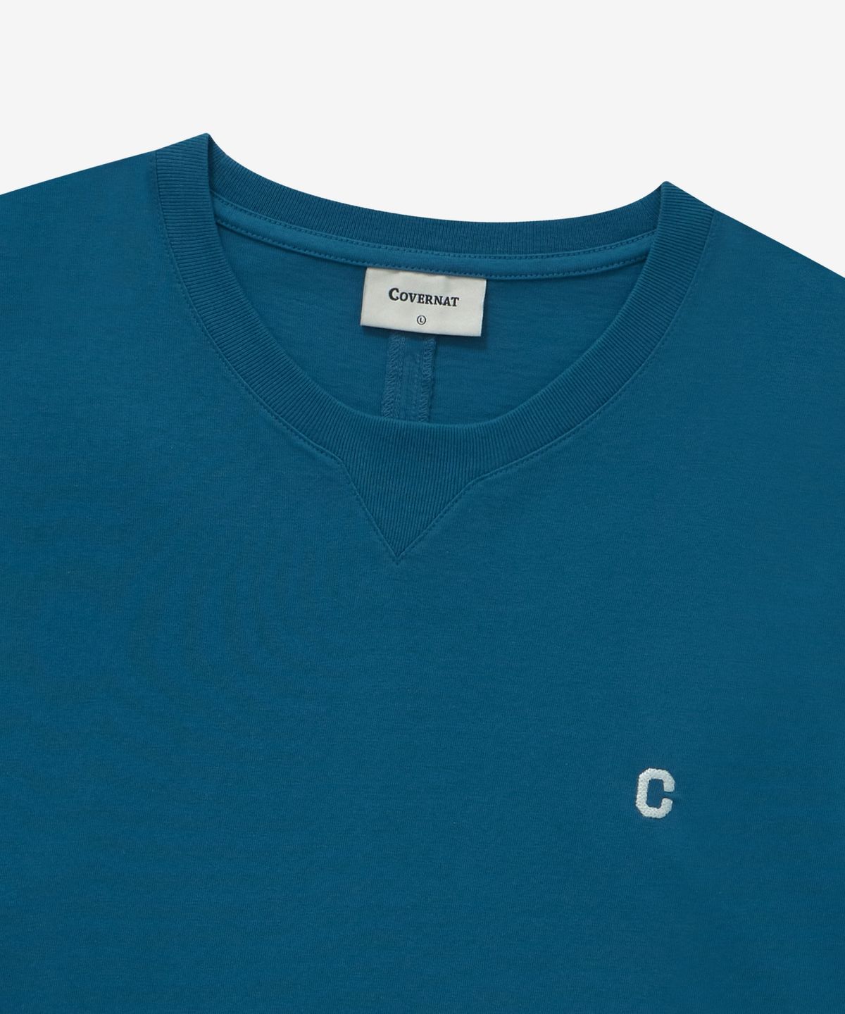 커버낫(COVERNAT) 스몰 C 로고 롱슬리브 블루