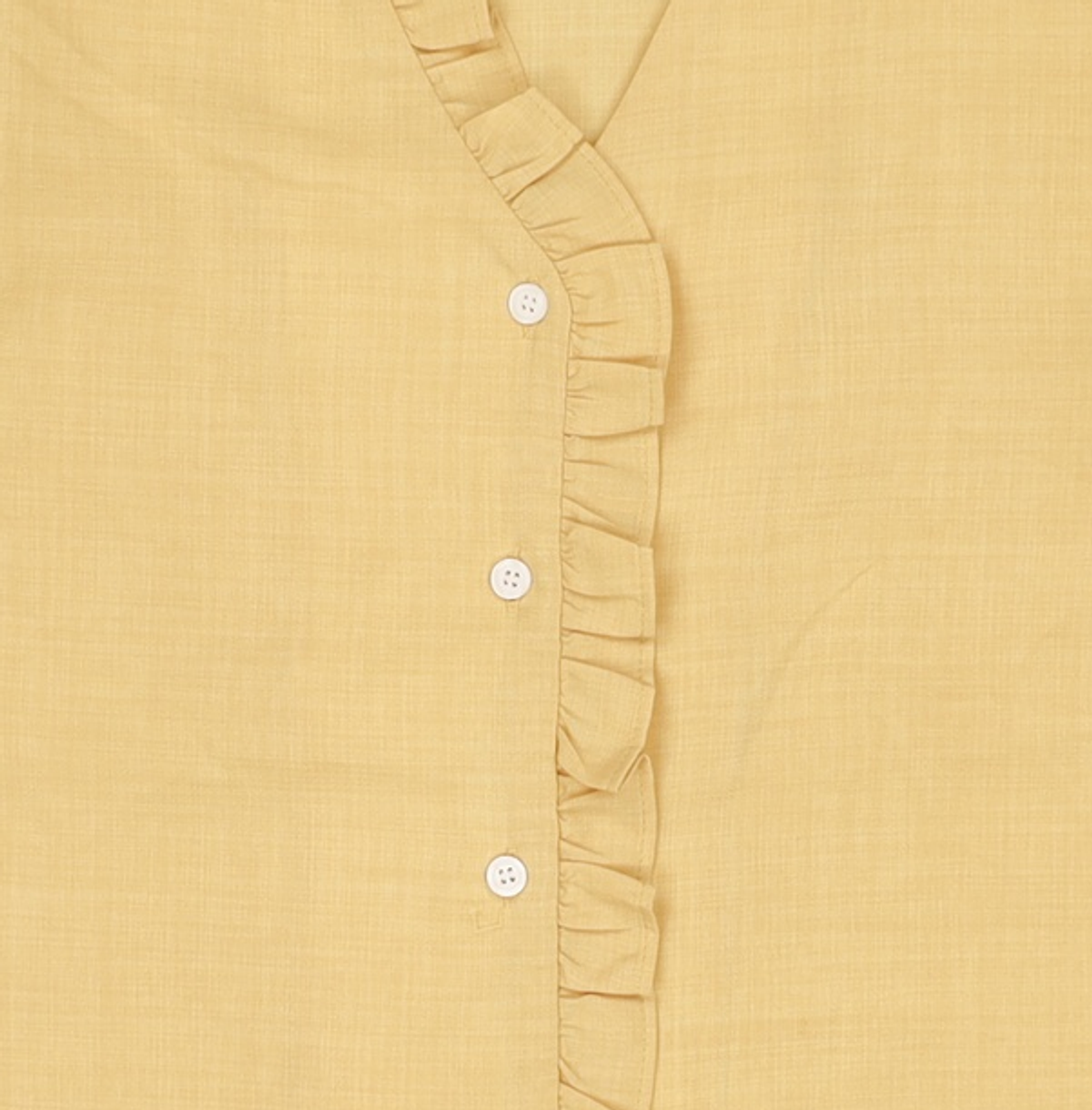 바이바이섭(BIBYSEOB) FRILL BLOUSE YELLOW XS
