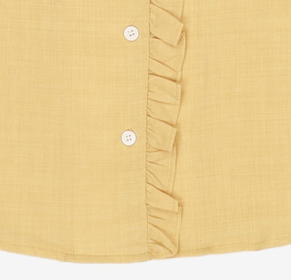 바이바이섭(BIBYSEOB) FRILL BLOUSE YELLOW XS