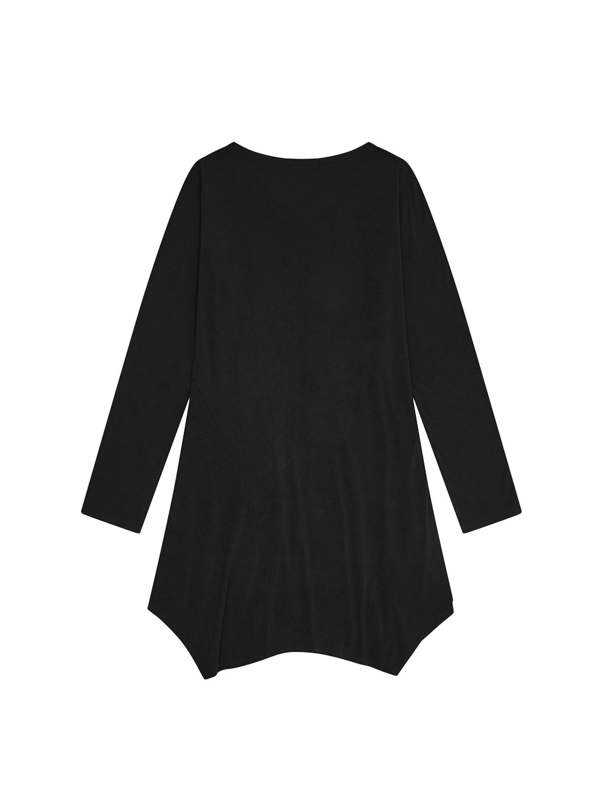 뚜오미오(TUOMIO) BOAT NECK JERSEY DRESS [BLACK]