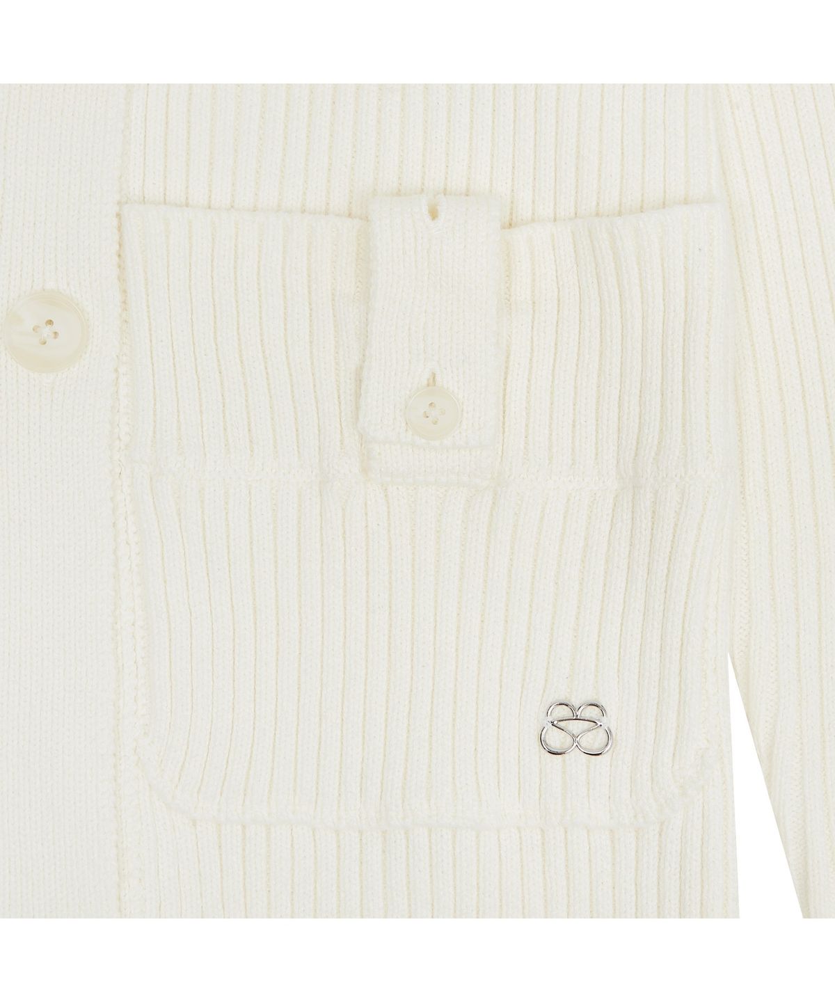 뚜오미오(TUOMIO) FOLDED COLLAR CARDIGAN [IVORY]