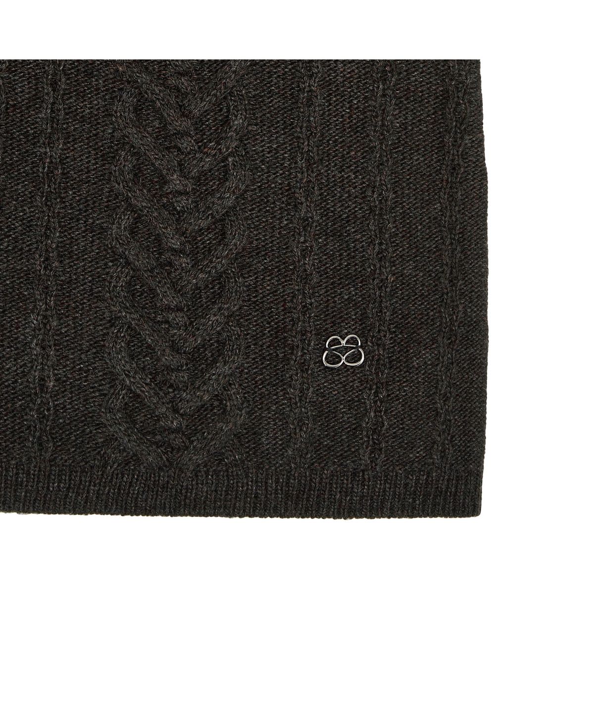 뚜오미오(TUOMIO) HEART CABLE WOOL DRESS & SCARF [BROWN]