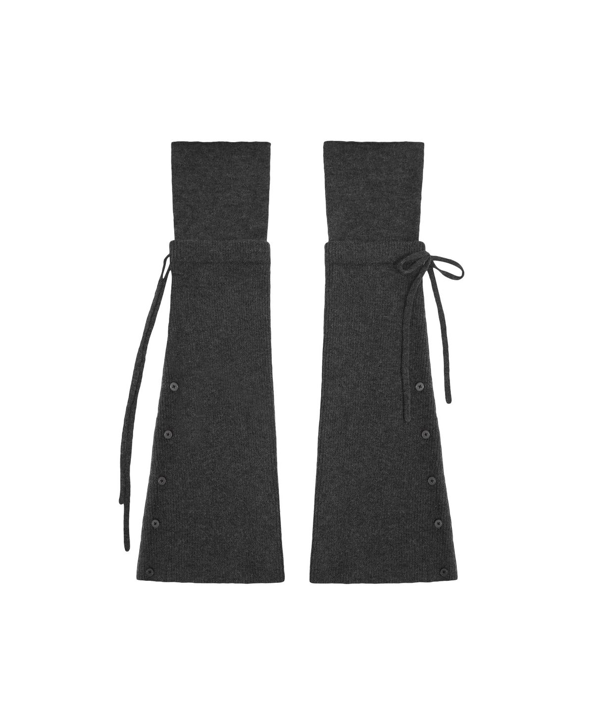 뚜오미오(TUOMIO) LAYERED KNIT LEG WARMER [CHARCOAL]