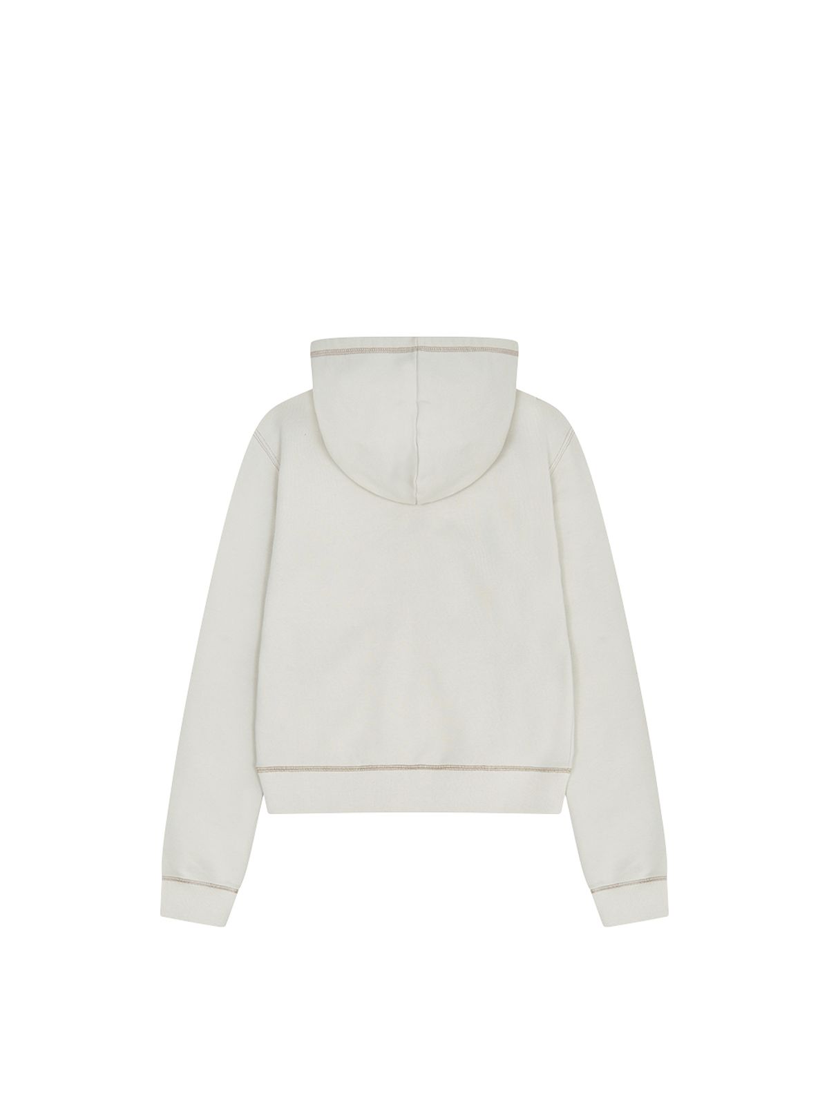 뚜오미오(TUOMIO) SLIM FIT STITCH HOODED ZIP-UP [ASH BEIGE]