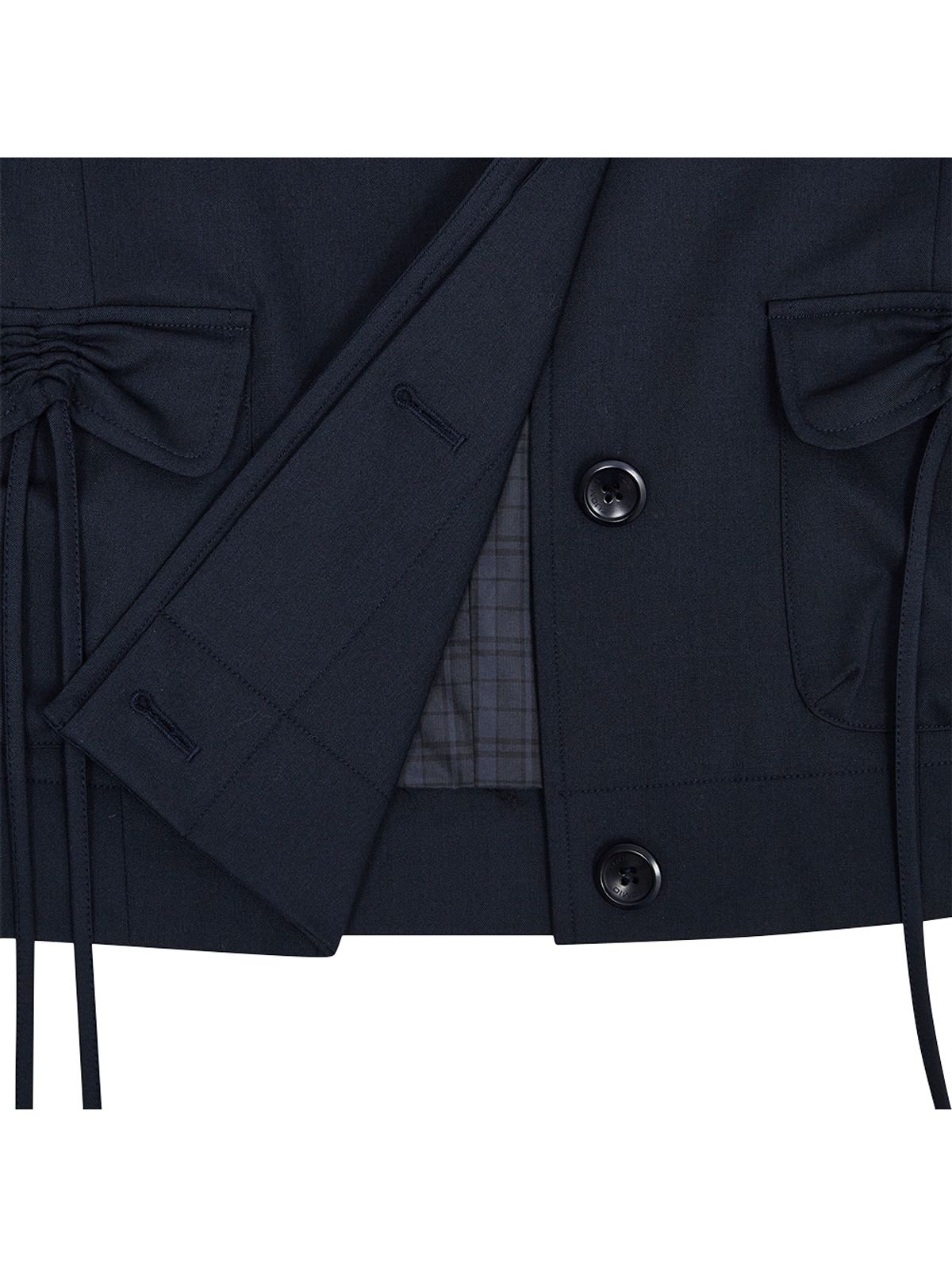 뚜오미오(TUOMIO) RIBBON POCKET JACKET [NAVY]