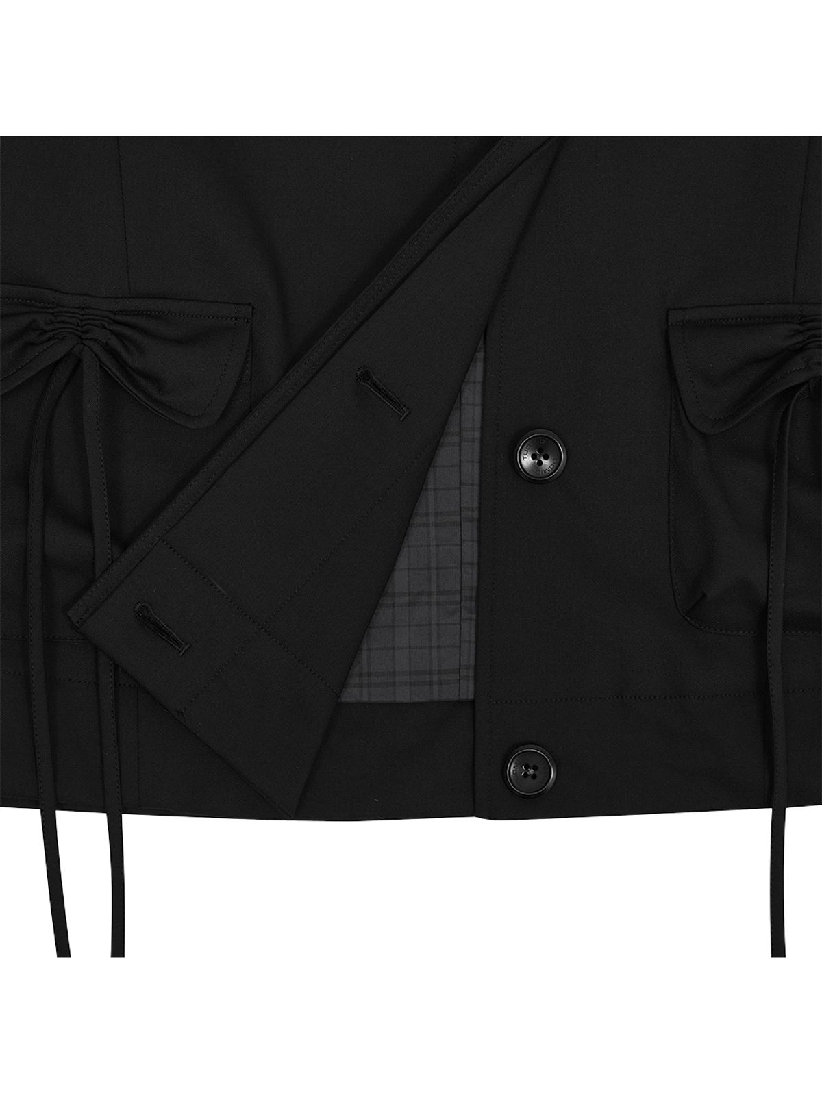 뚜오미오(TUOMIO) RIBBON POCKET JACKET [BLACK]