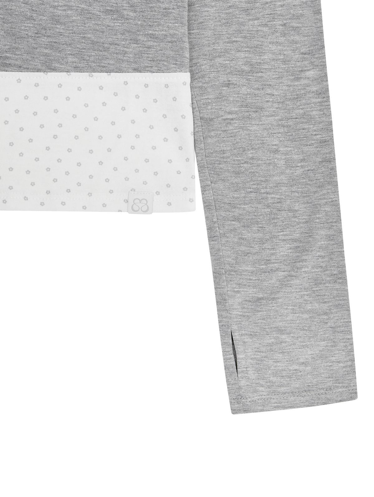 뚜오미오(TUOMIO) FLORAL BRUSHED LONG SLEEVE [HEATHER GREY]
