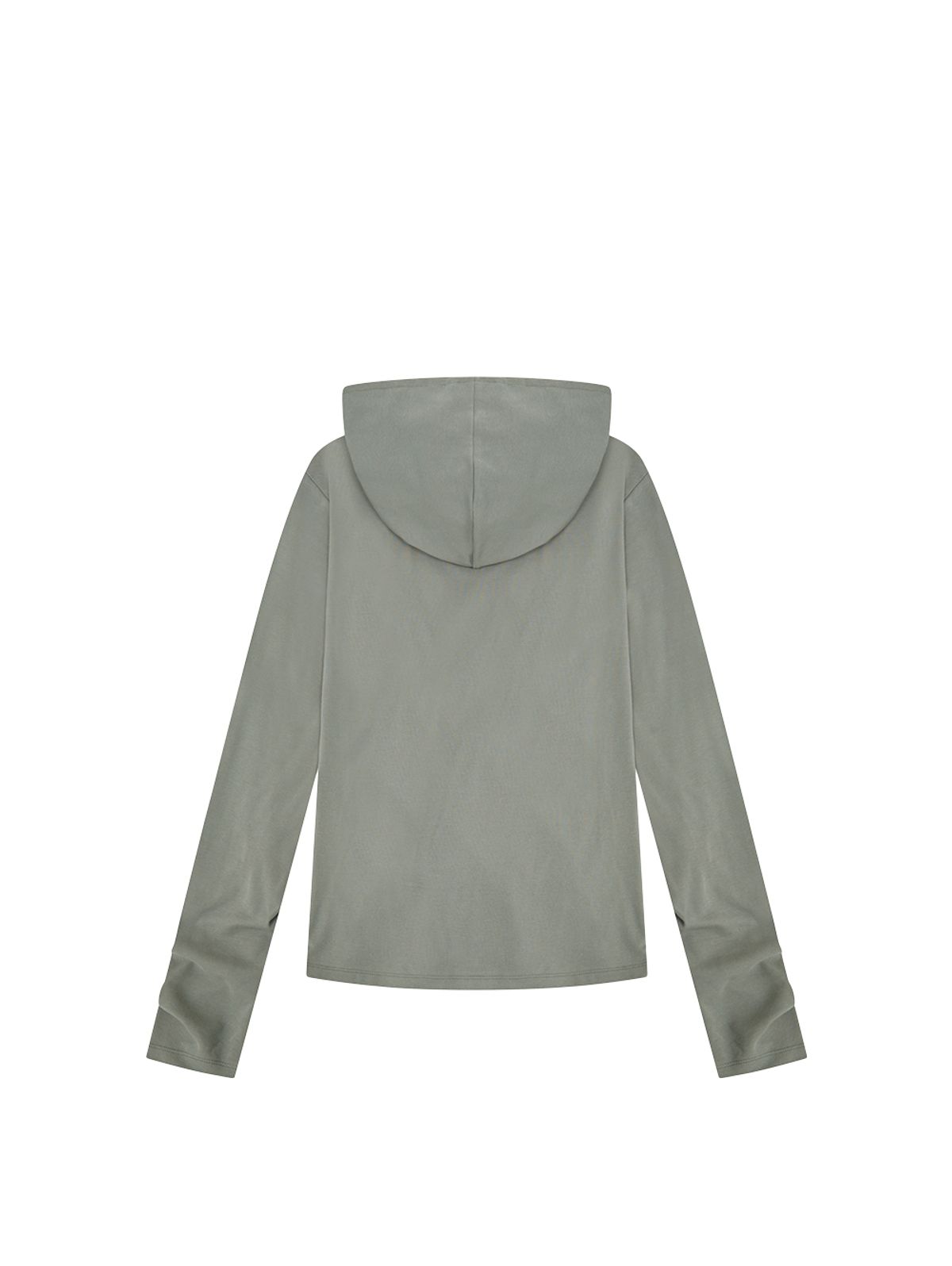 뚜오미오(TUOMIO) DRAPED HOODED LONG SLEEVE [GREY]