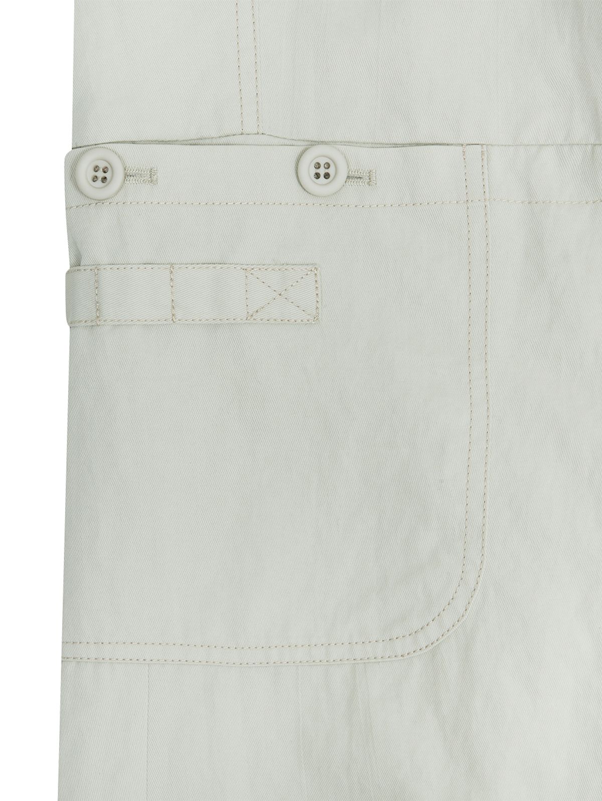 뚜오미오(TUOMIO) CONTRAST STITCH POCKET PANTS [ASH BEIGE]