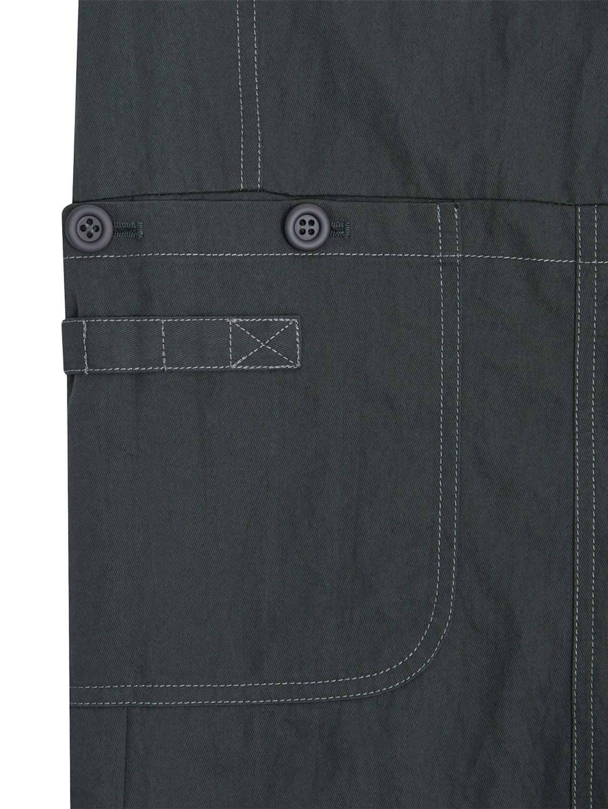 뚜오미오(TUOMIO) CONTRAST STITCH POCKET PANTS [CHARCOAL]
