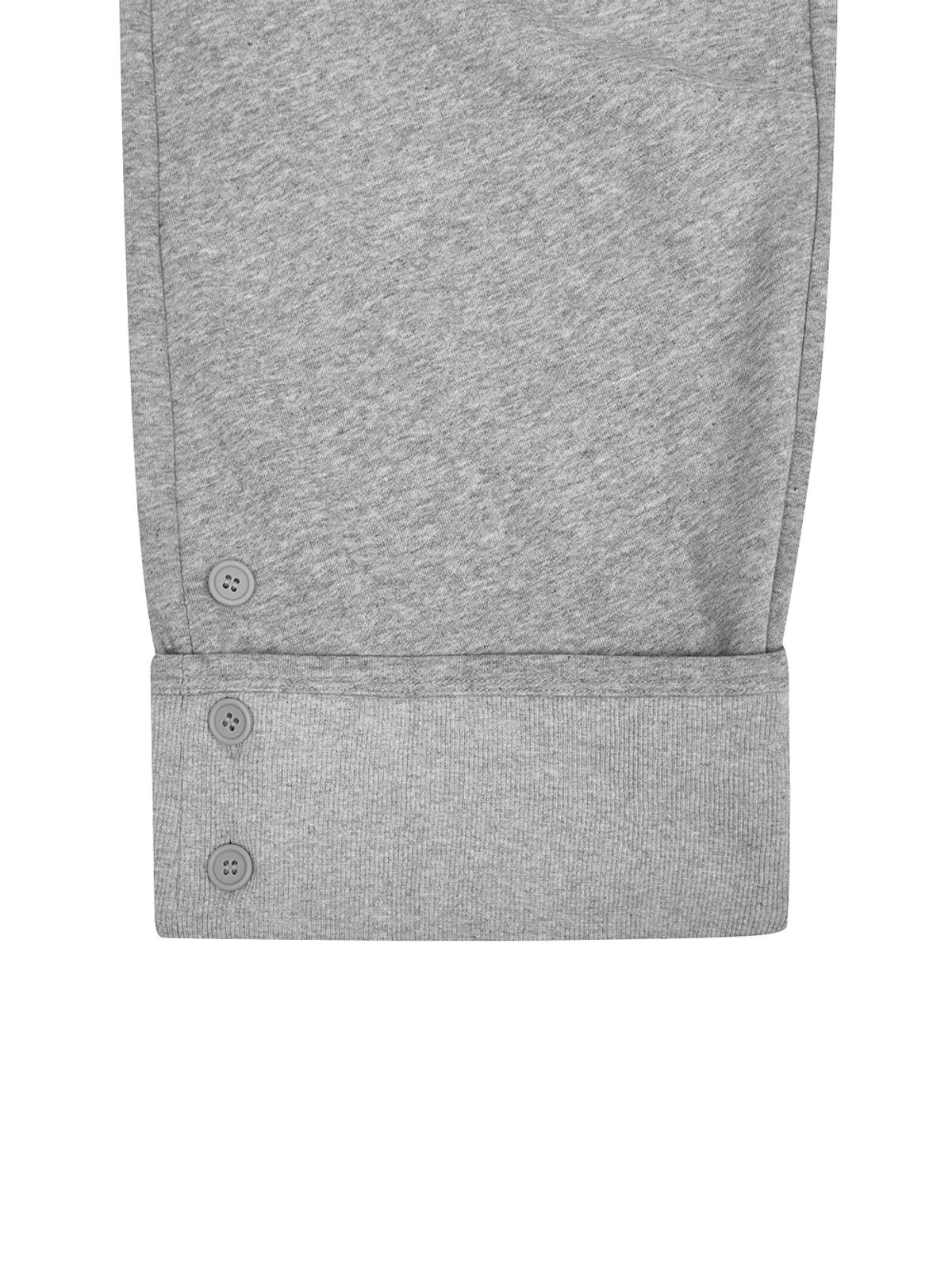 뚜오미오(TUOMIO) ROLL-UP BUTTON SWEATPANTS [HEATHER GREY]