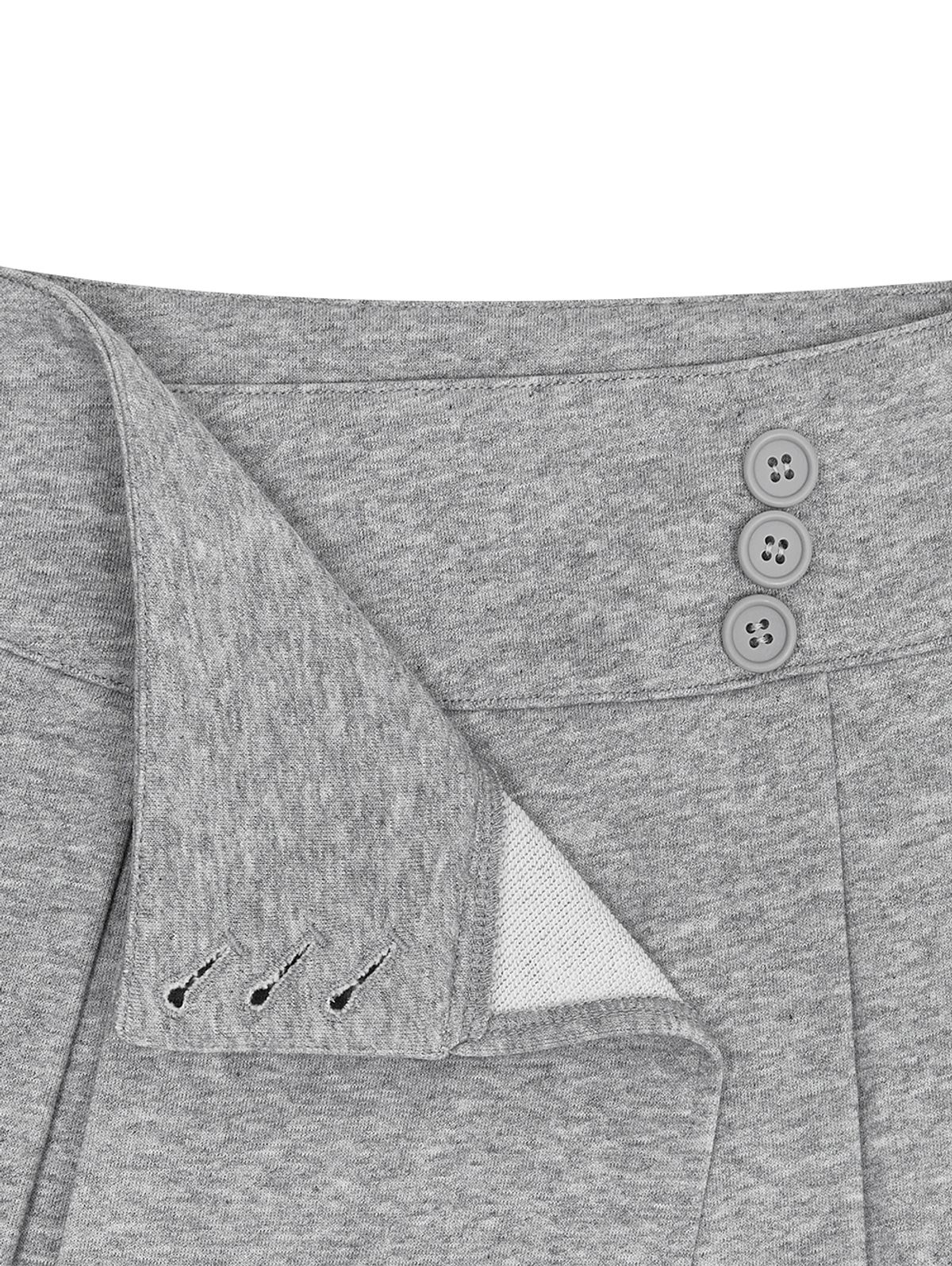 뚜오미오(TUOMIO) PLEATED SWEATSKIRT [HEATHER GREY]