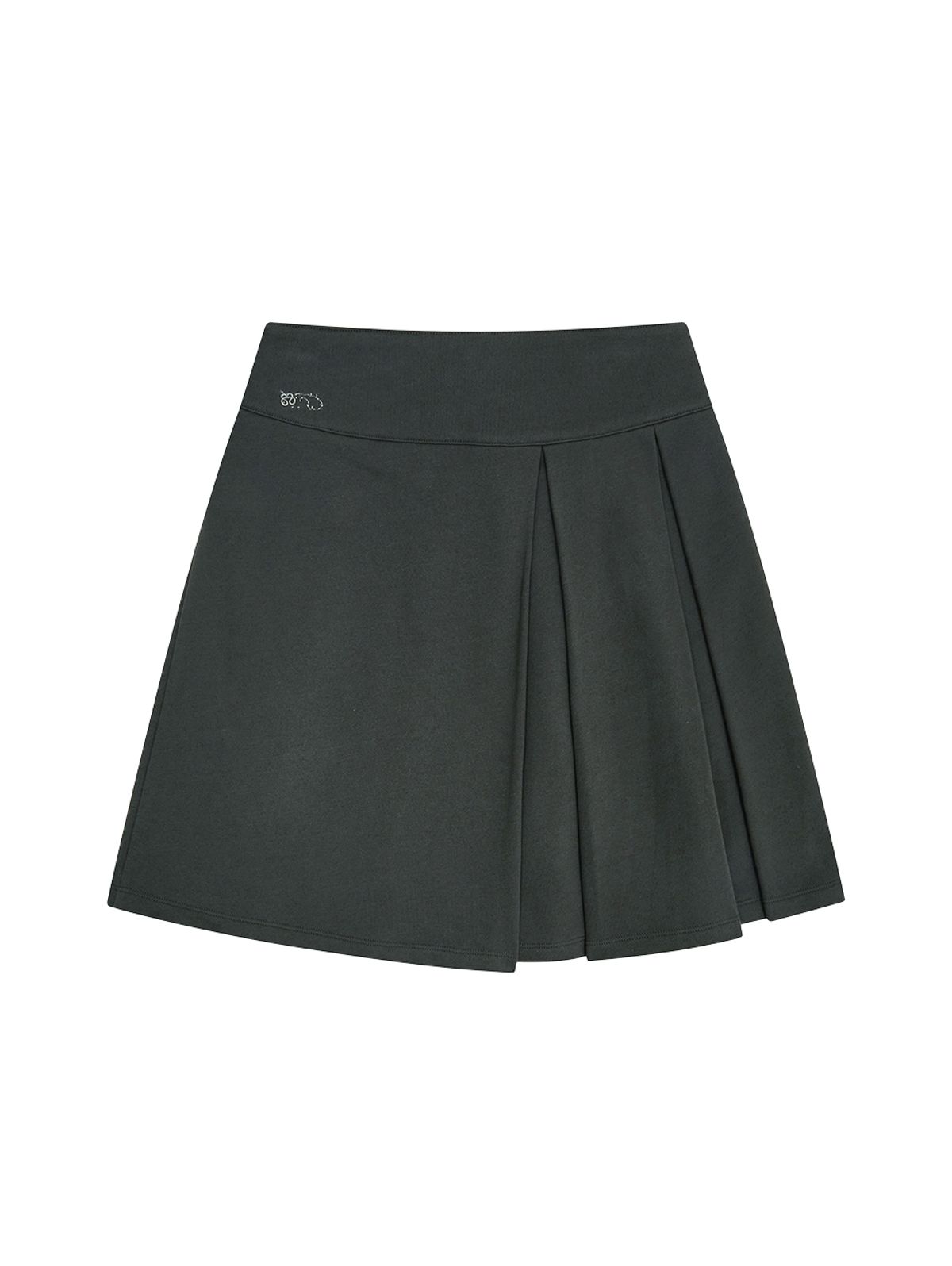 뚜오미오(TUOMIO) PLEATED SWEATSKIRT [CHARCOAL]