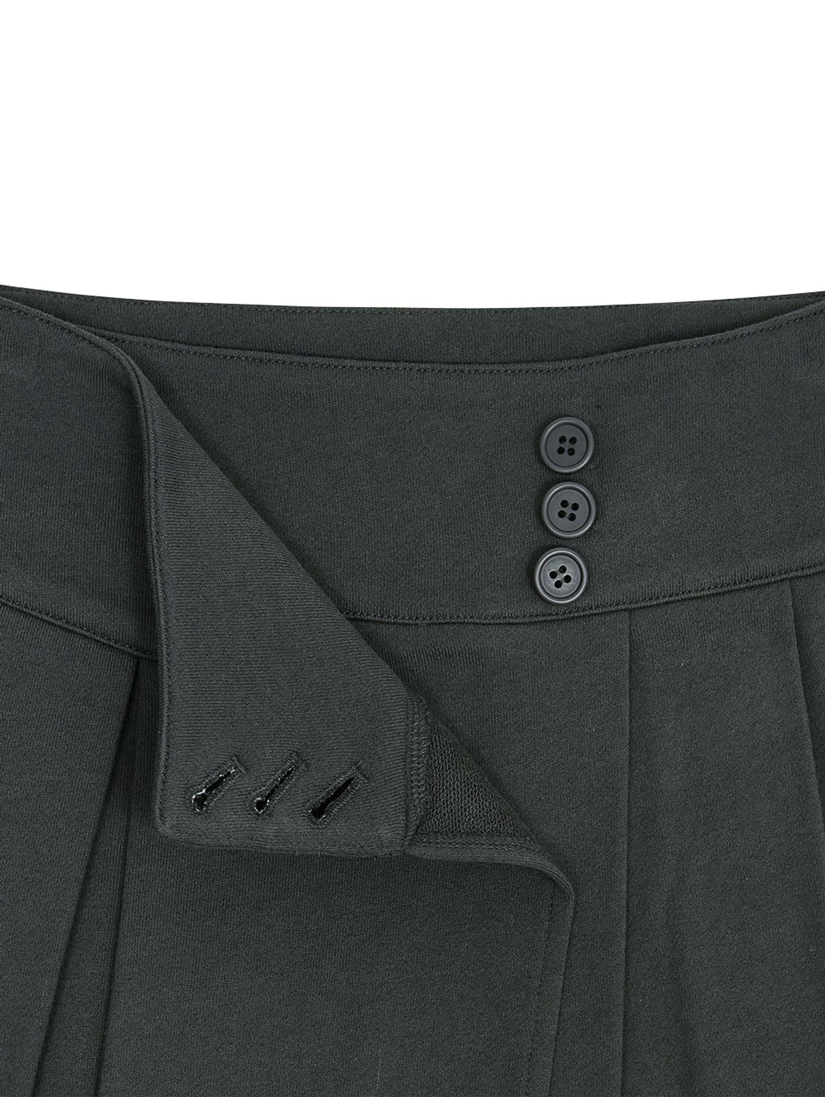 뚜오미오(TUOMIO) PLEATED SWEATSKIRT [CHARCOAL]