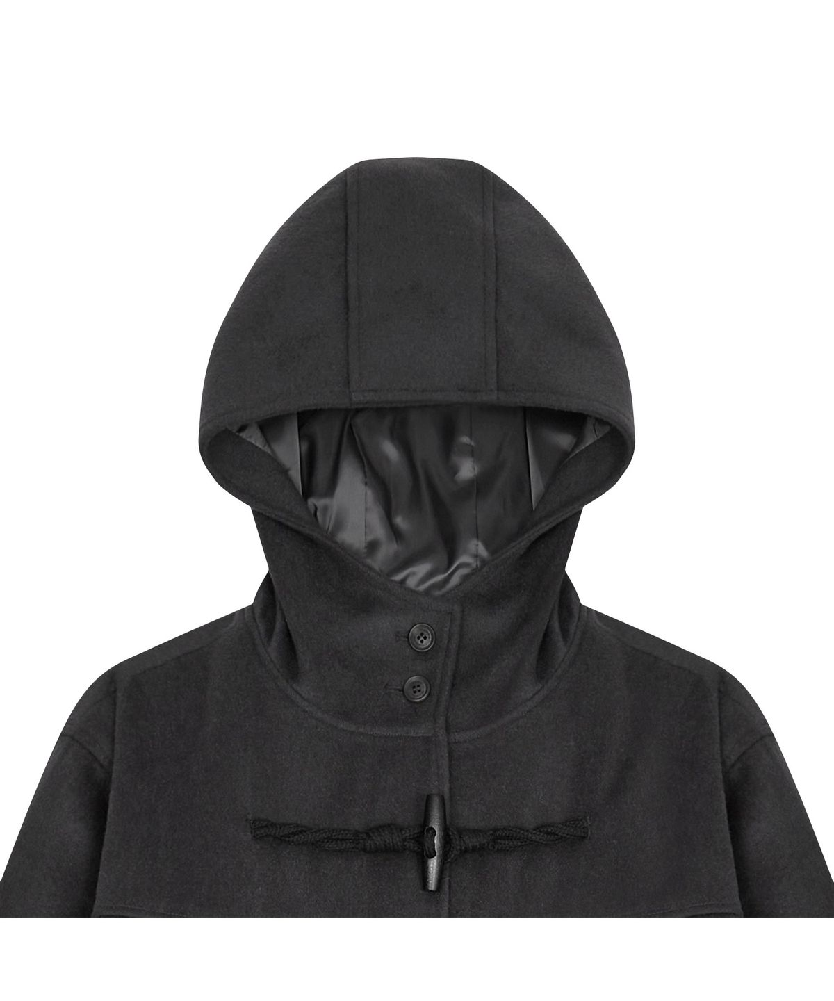 뚜오미오(TUOMIO) PLEATED TOGGLE WOOL COAT [CHARCOAL]