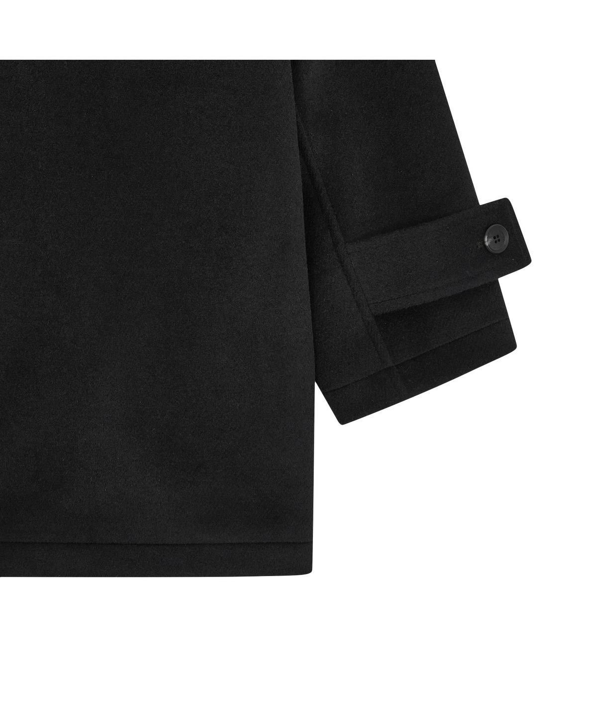 뚜오미오(TUOMIO) PLEATED TOGGLE WOOL COAT [BLACK]