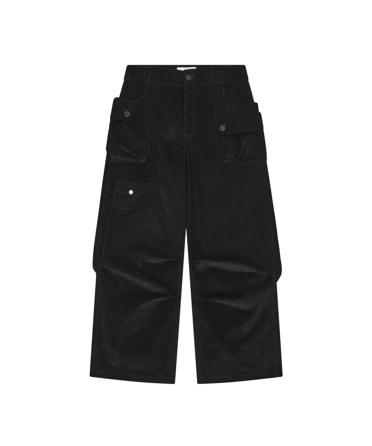 뚜오미오(TUOMIO) BUTTON POCKET CORDUROY PANTS [BLACK]