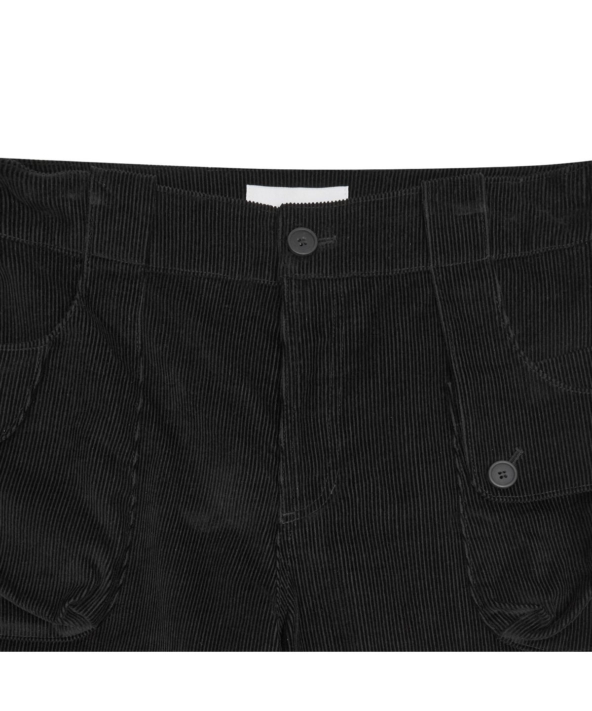 뚜오미오(TUOMIO) BUTTON POCKET CORDUROY PANTS [BLACK]