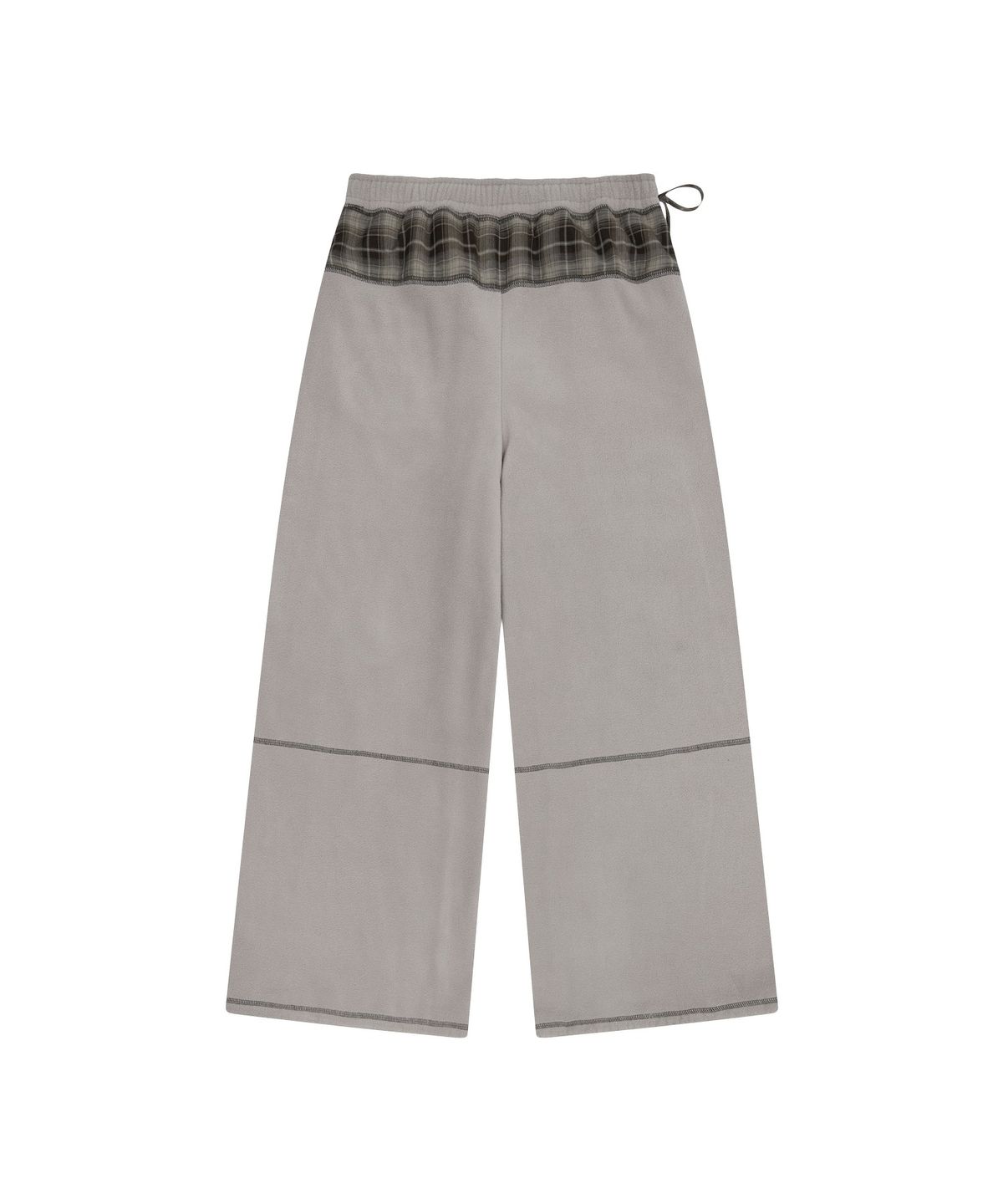뚜오미오(TUOMIO) CHECK TRIM FLEECE PANTS [GREY]