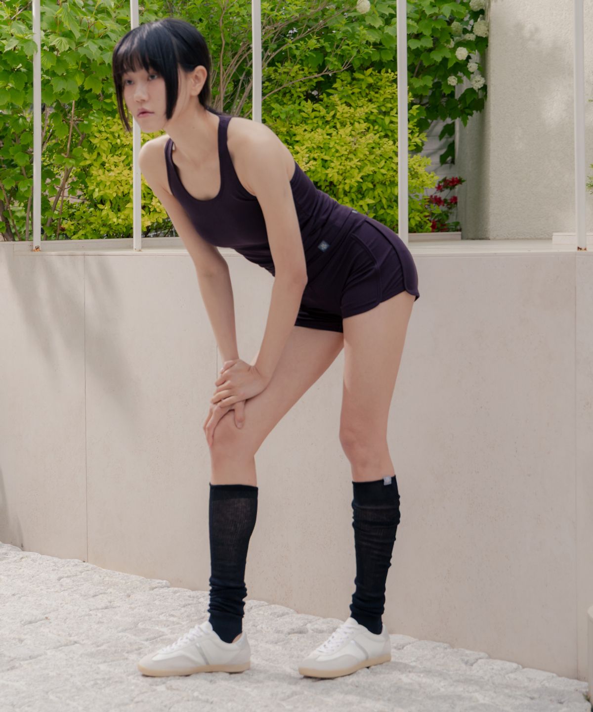 모어아웃(MOREOUT) 여성요가복 레이어 레그 워머 7AA010