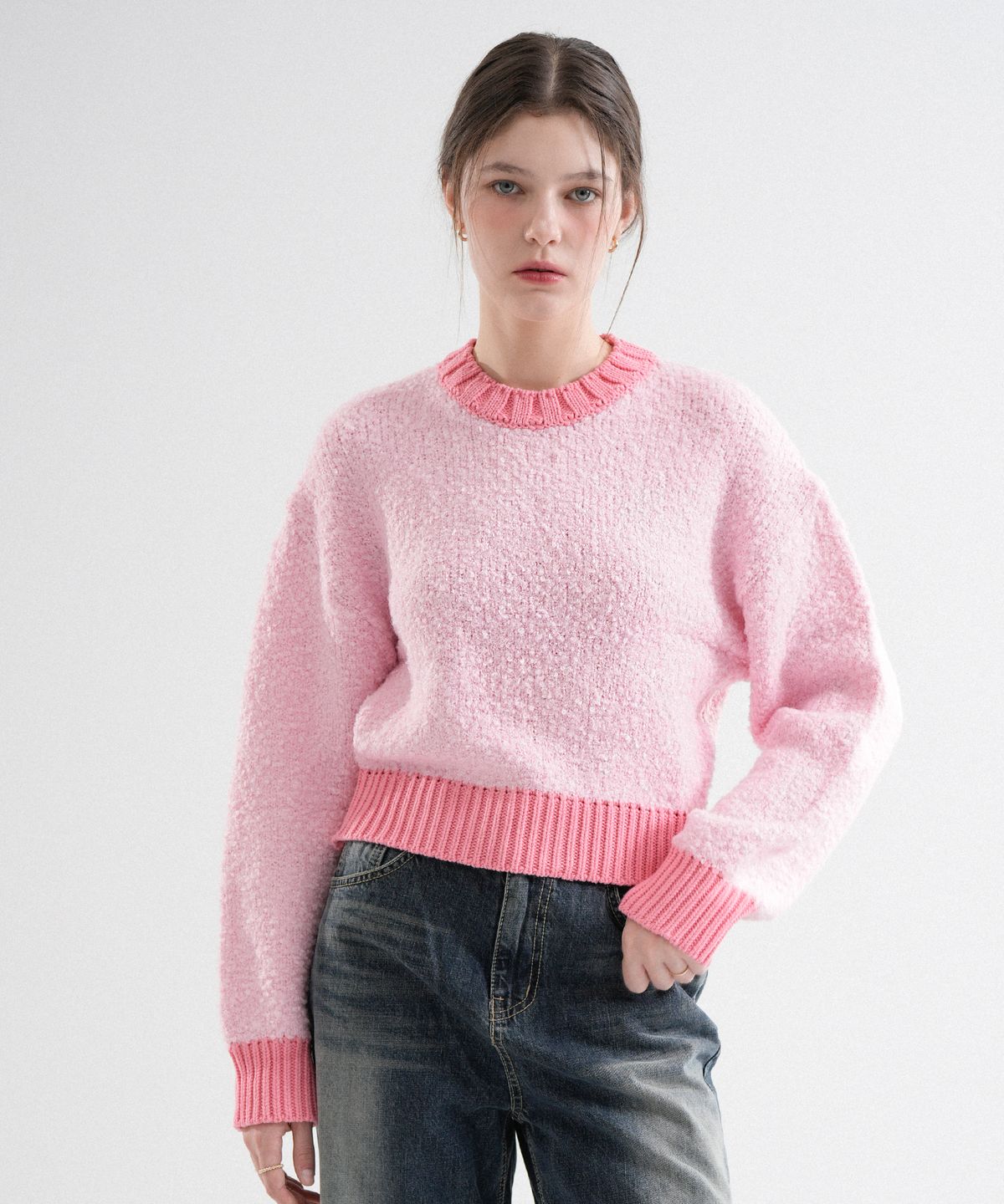 블레티(VLETI) Wool Coloration Knit (Pink)