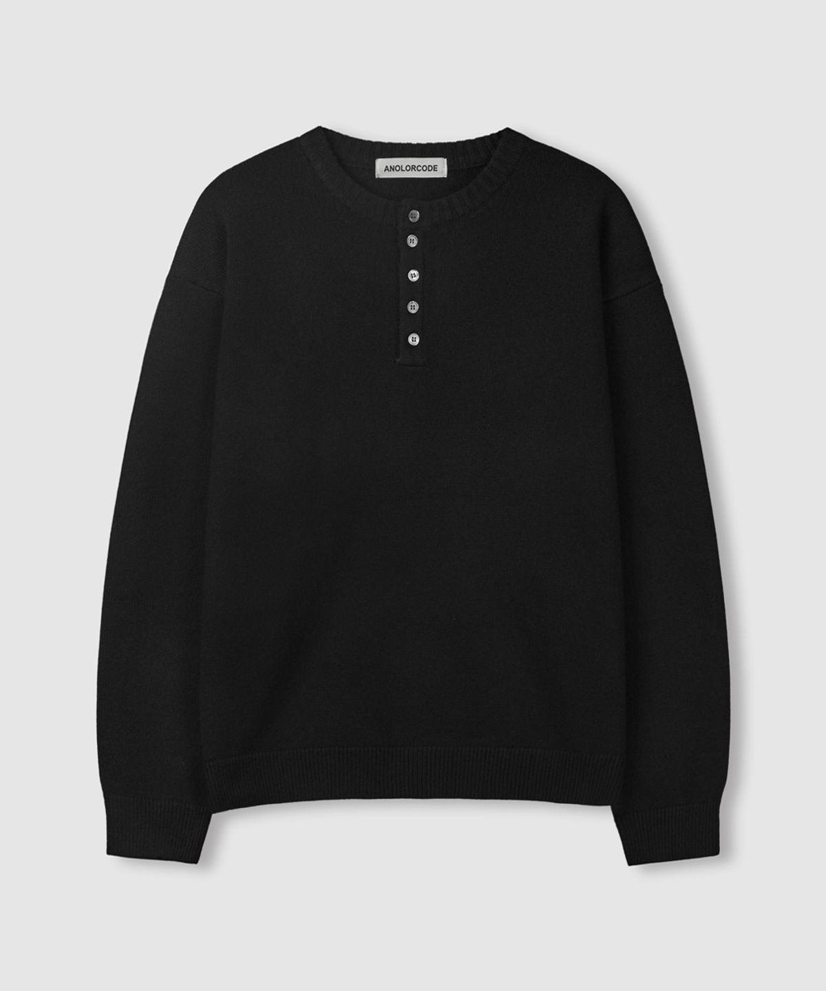 어널러코드(ANOLORCODE) 로브 크롭헨리넥니트 (5color)