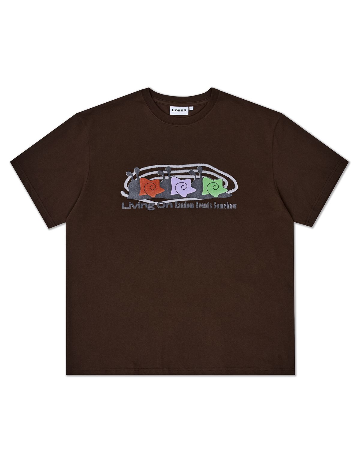 로어즈(LORES) Snail Trio Tee - Brown