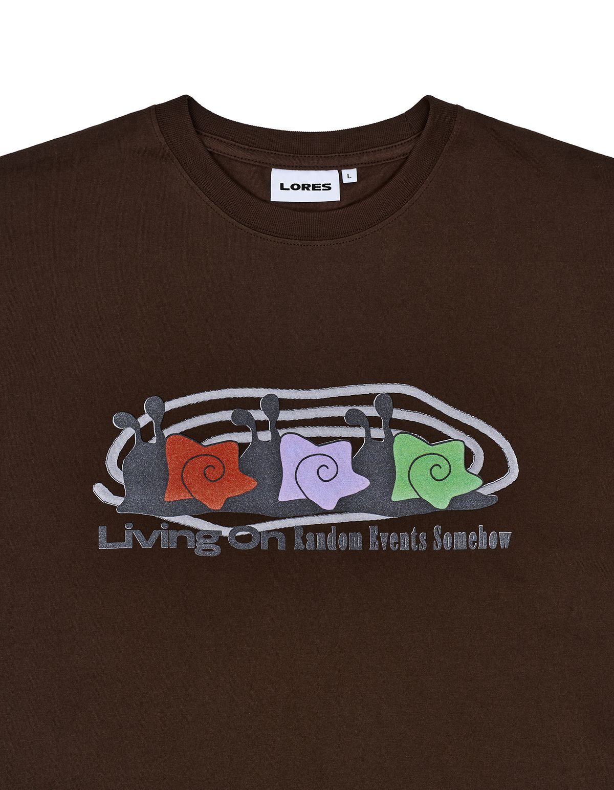 로어즈(LORES) Snail Trio Tee - Brown