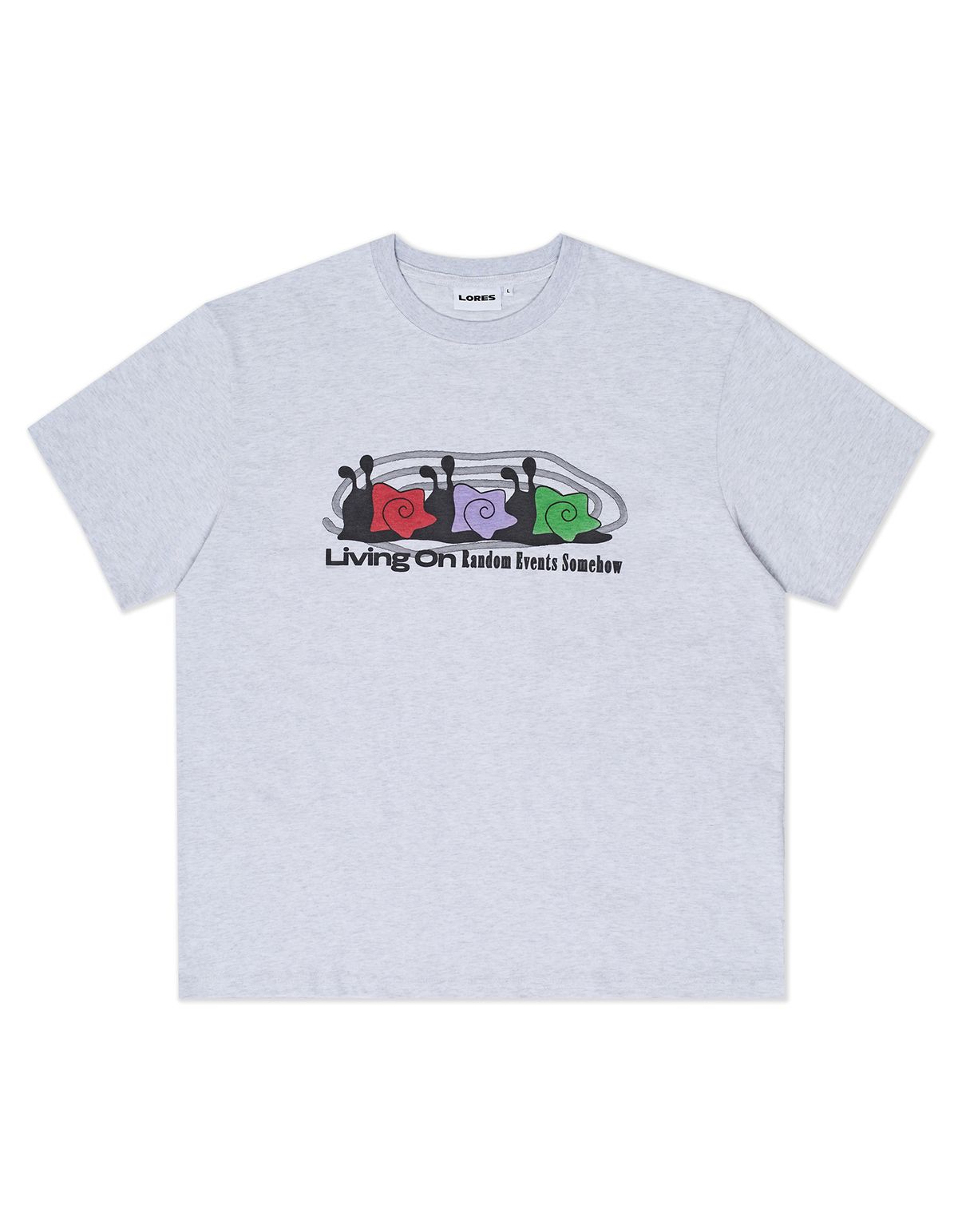 로어즈(LORES) Snail Trio Tee - Grey