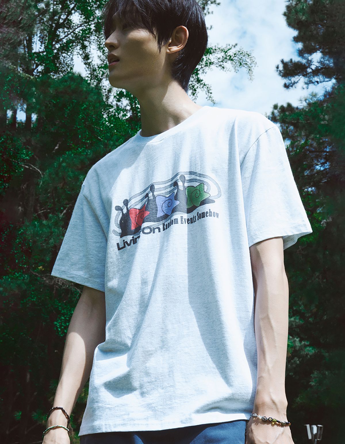 로어즈(LORES) Snail Trio Tee - Grey