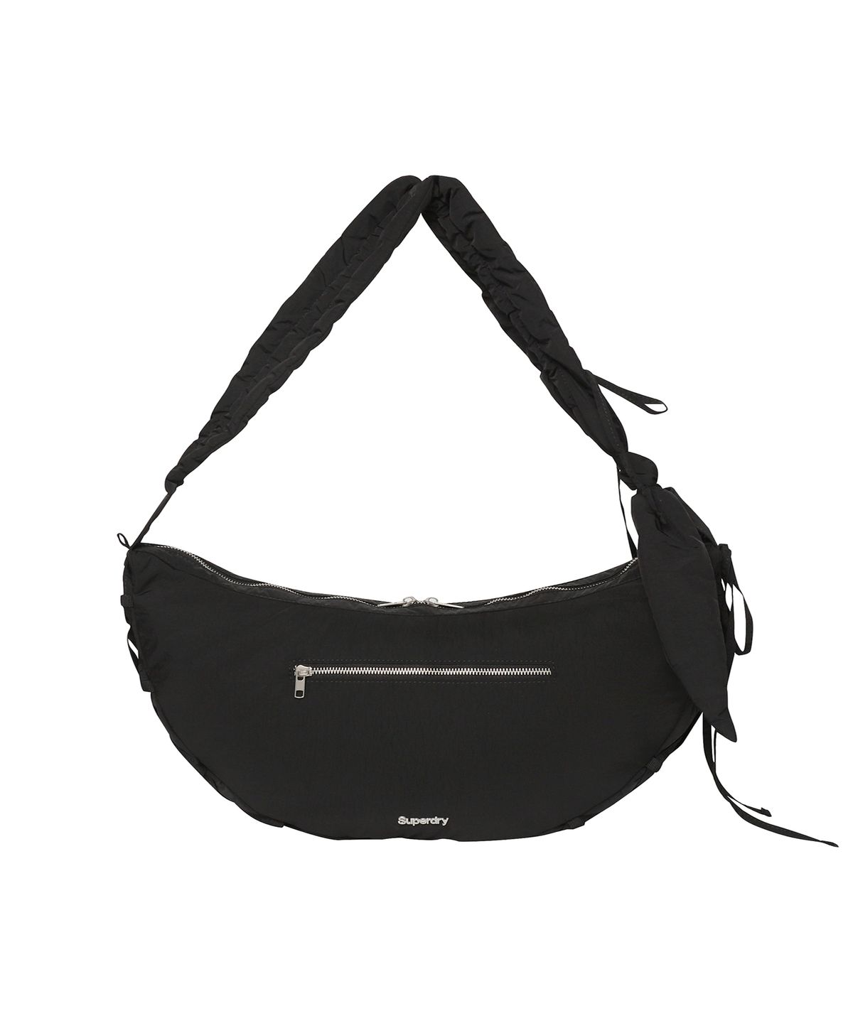 슈퍼드라이(SUPERDRY) 우먼스 보우 하프문 백 블랙 SDFGXDQ06BLK