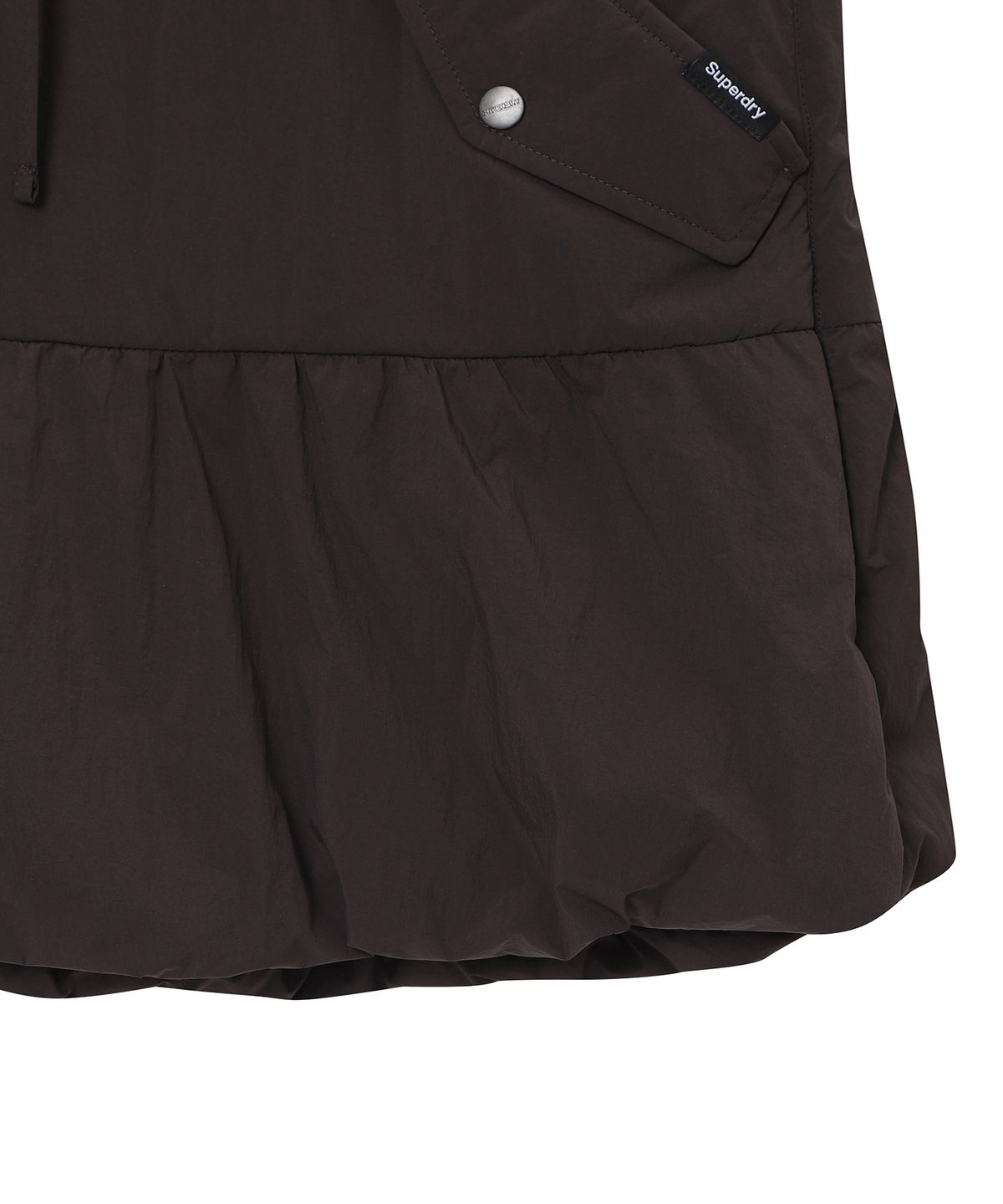 슈퍼드라이(SUPERDRY) 우먼스 벌룬웜 스커트 브라운 SDFLIDQ02BRW