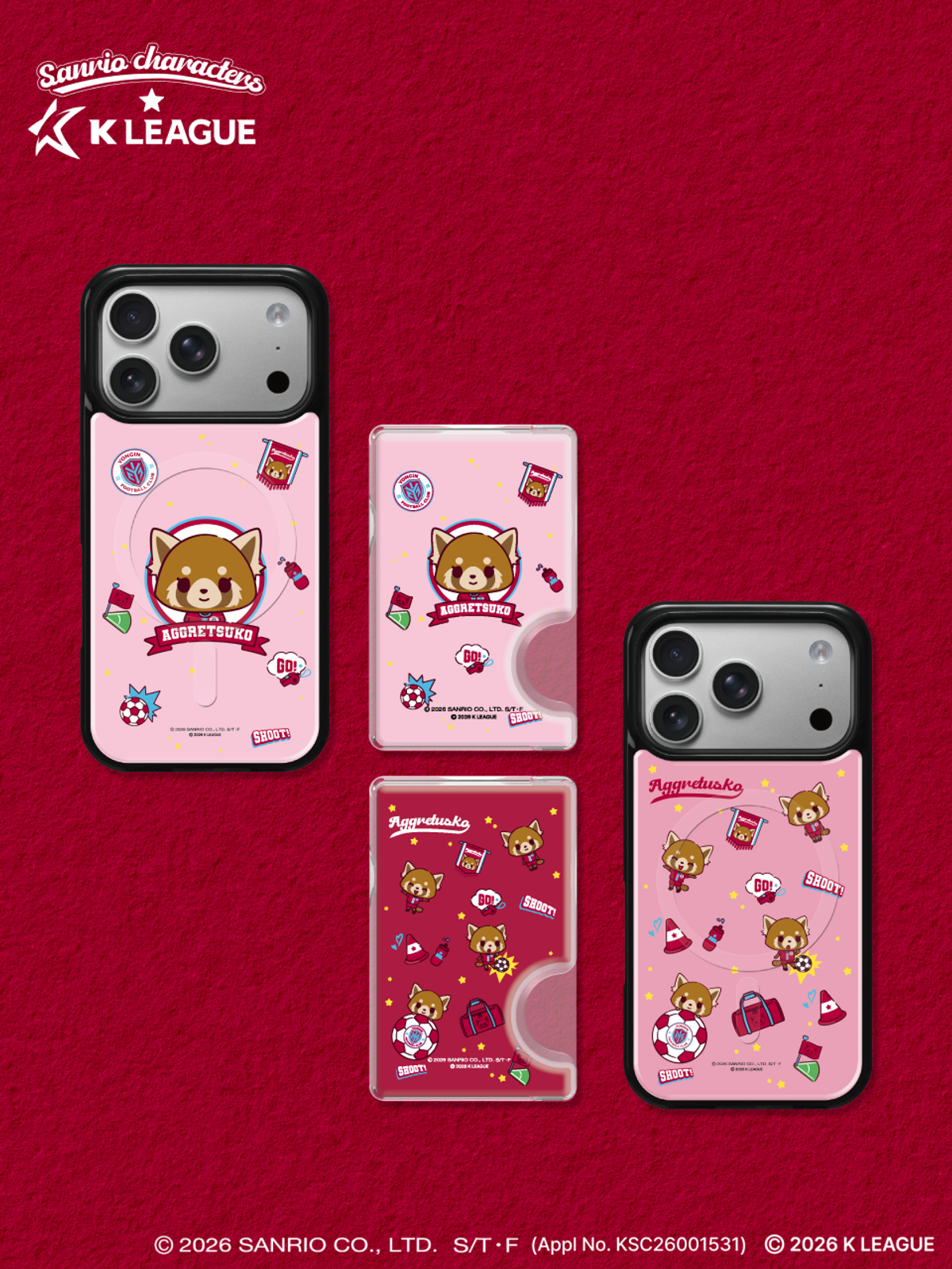 디자인스킨(DESIGNSKIN) [그래픽마켓] 마그넷 악세사리-K리그X산리오캐릭터즈-용인FC