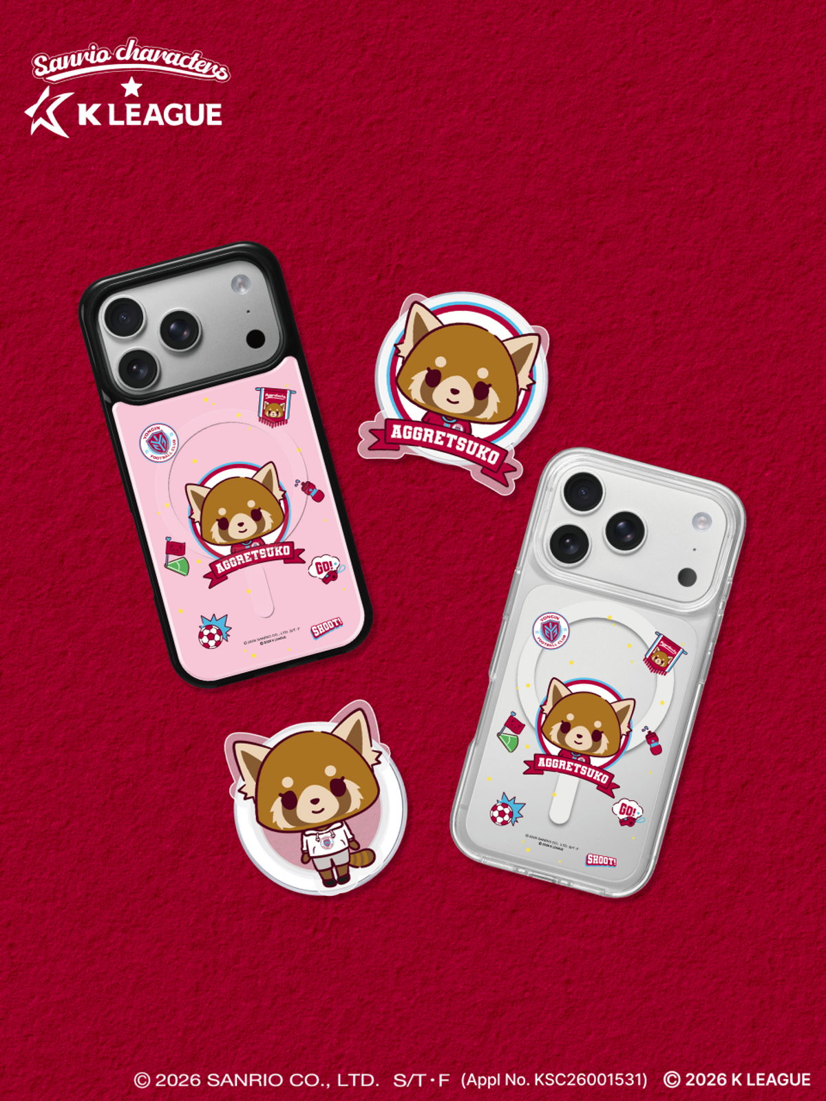 디자인스킨(DESIGNSKIN) [그래픽마켓] 마그넷 악세사리-K리그X산리오캐릭터즈-용인FC