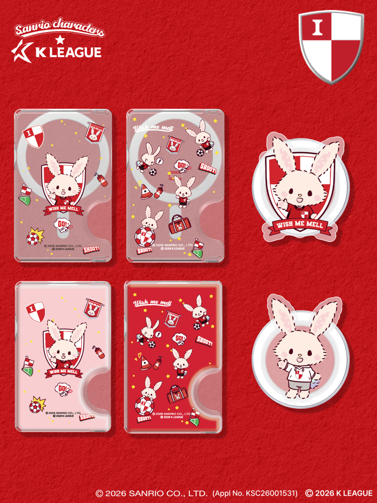 디자인스킨(DESIGNSKIN) [그래픽마켓] 마그넷 악세사리-K리그X산리오캐릭터즈-부산아이파크