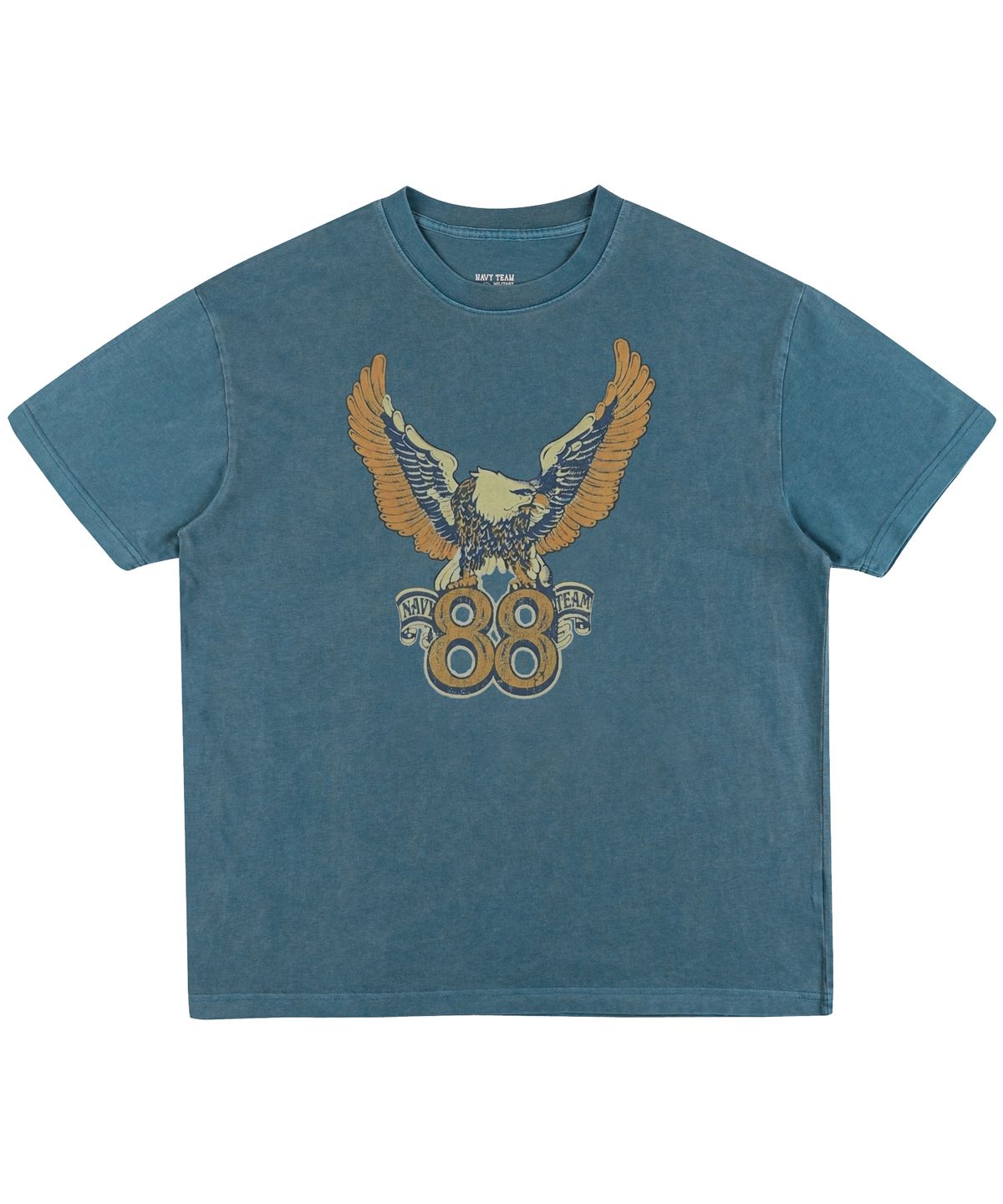 네이비팀(NAVYTEAM) NT88 피그먼트 반팔 티셔츠(4color)