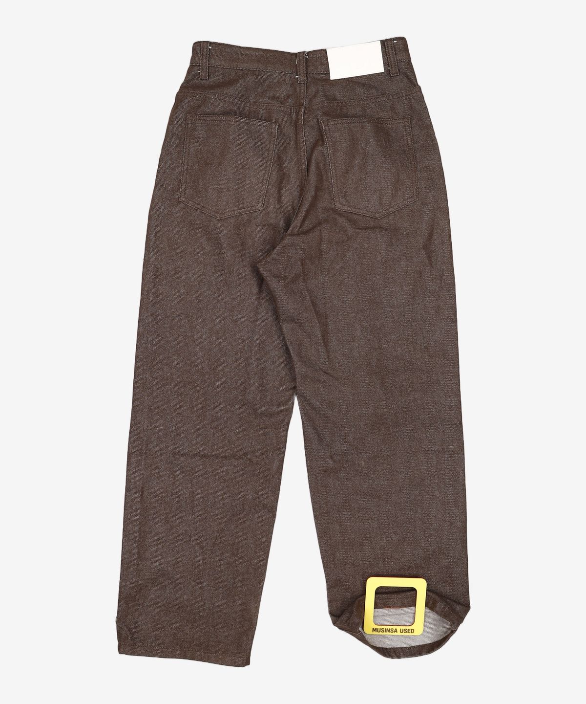 데케트(DECET) Dawn 2Pleats Wide Jeans DCPT007CPBrown 28