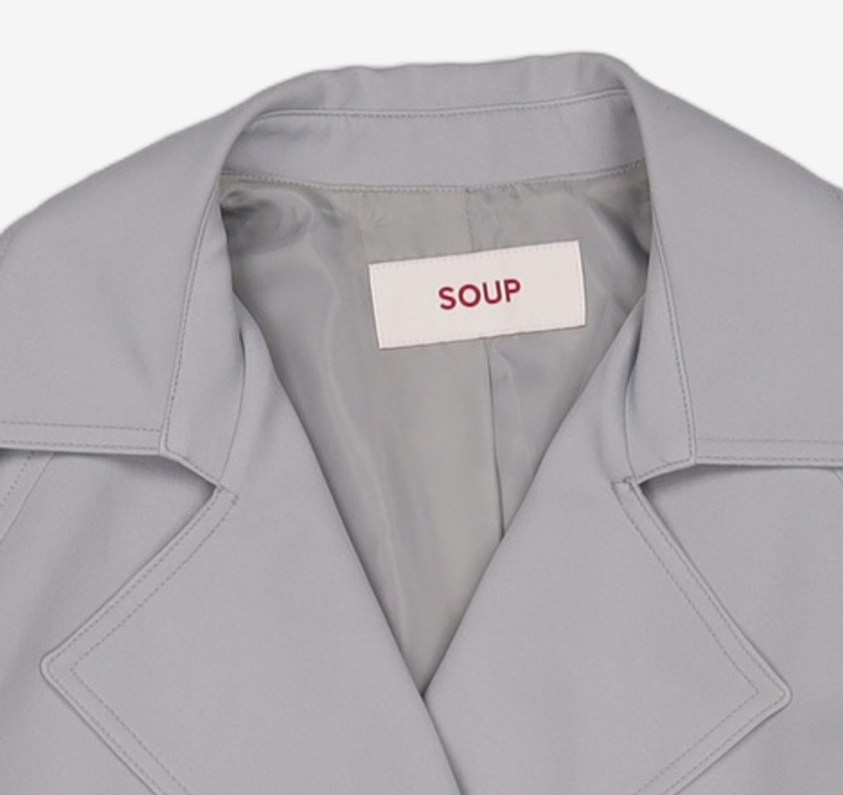 숲(SOUP) 더블 브레스티드 하프 트렌치코트(SZ4BB90) 55