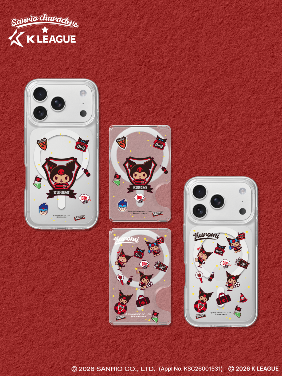 디자인스킨(DESIGNSKIN) [그래픽마켓] 마그넷 악세사리-K리그X산리오캐릭터즈-포항스틸러스