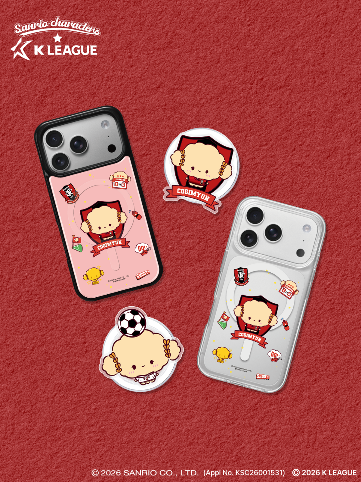 디자인스킨(DESIGNSKIN) [그래픽마켓] 마그넷 악세사리-K리그X산리오캐릭터즈-부천FC1995