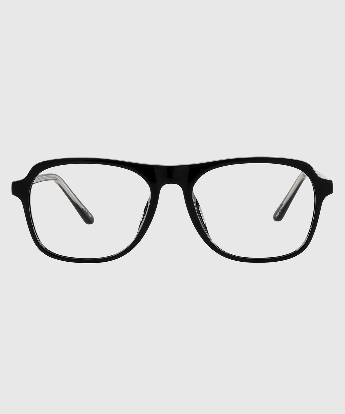 투디터(2DITOR) EEZ 보잉 사각 데일리 패션 뿔테 안경테 C1 블랙