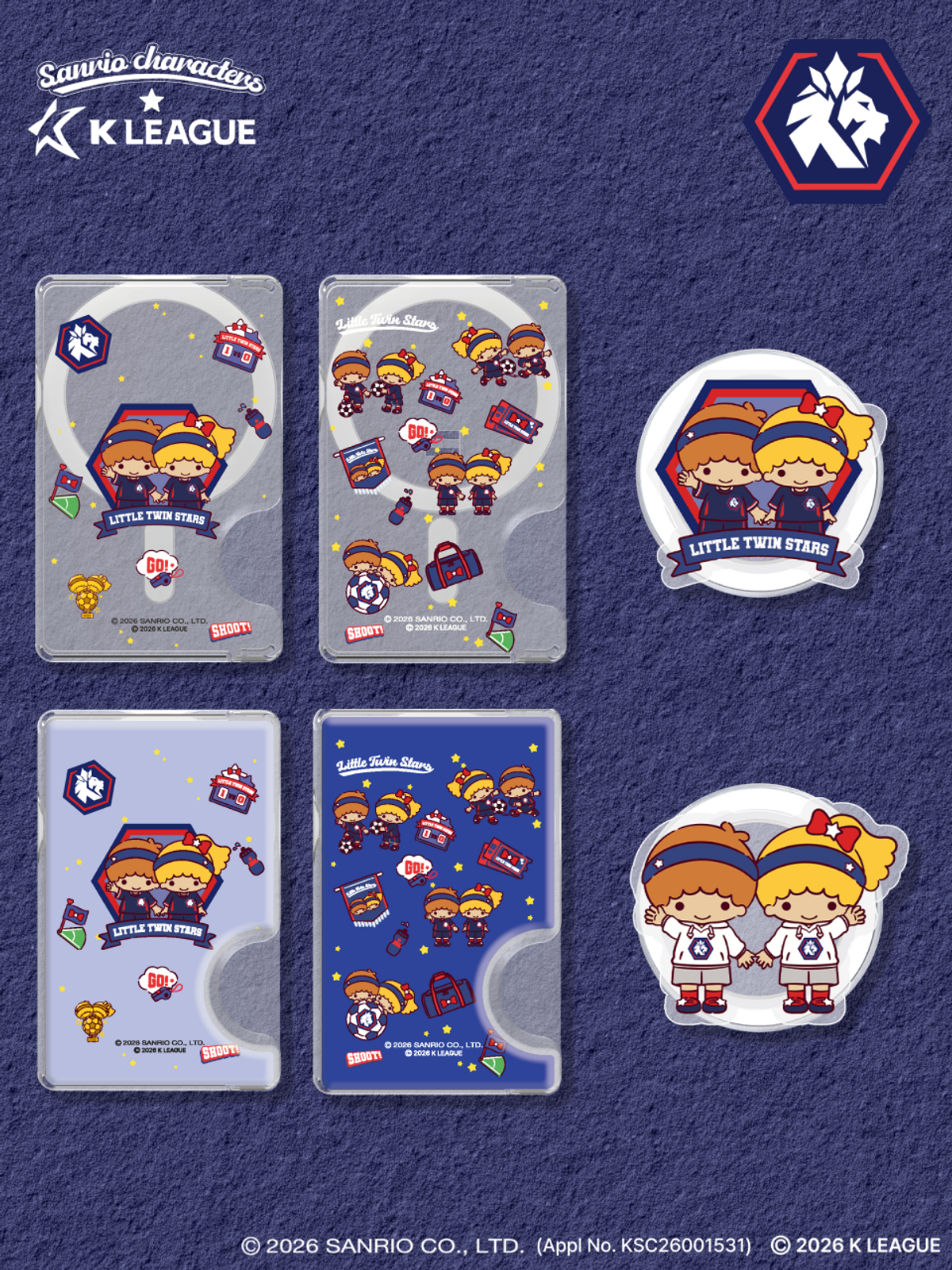 디자인스킨(DESIGNSKIN) [그래픽마켓] 마그넷 악세사리-K리그X산리오캐릭터즈-충북청주FC