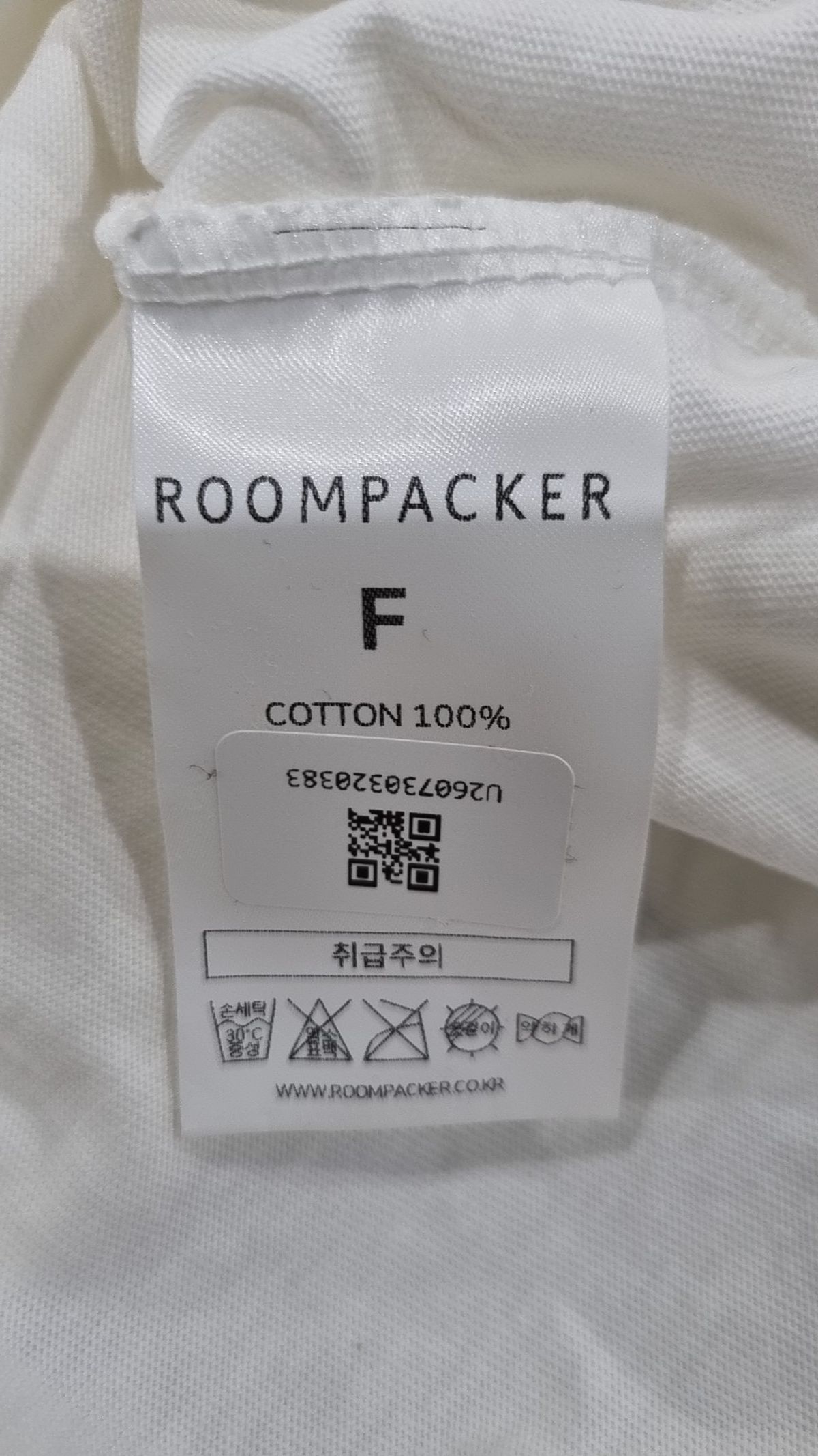 룸페커(ROOMPACKER) 반소매 티셔츠 FREE