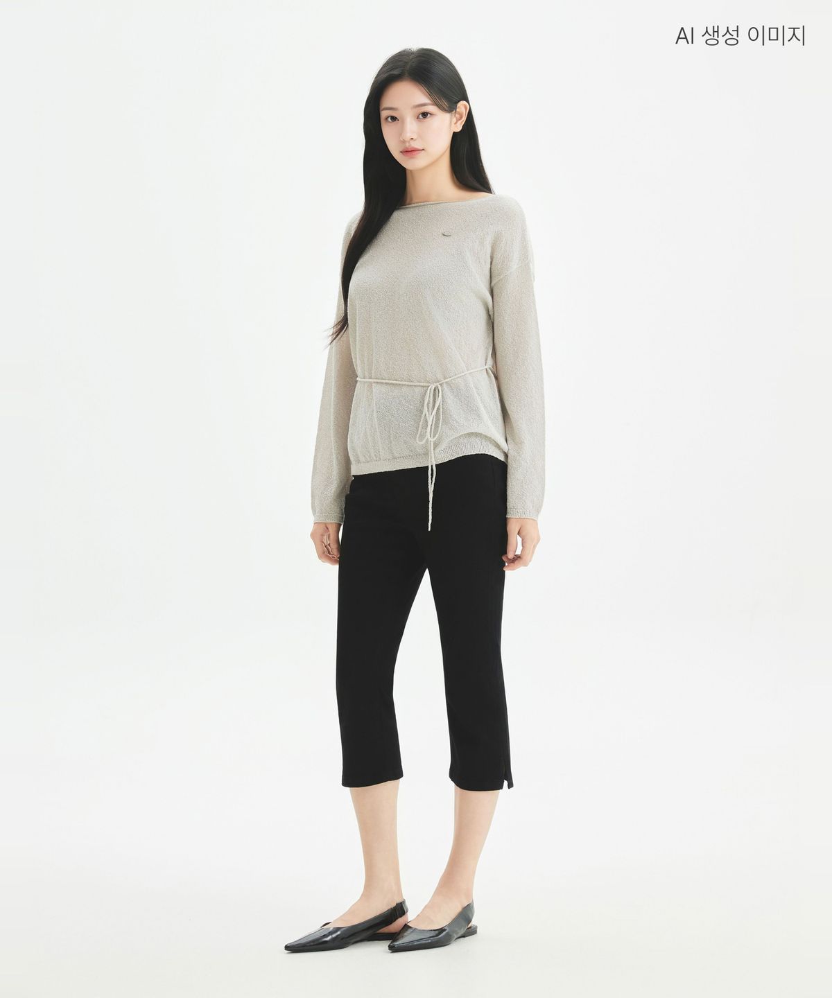 로엠(ROEM) 라운드넥 스트랩 풀오버 RMKAG49RT1