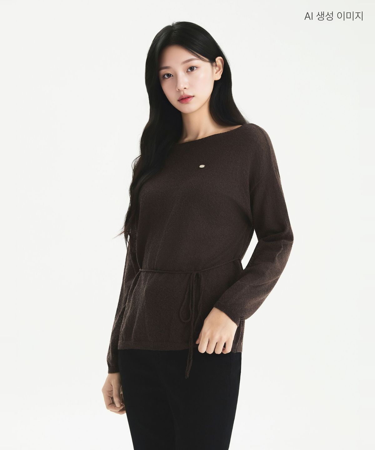 로엠(ROEM) 라운드넥 스트랩 풀오버 RMKAG49RT1