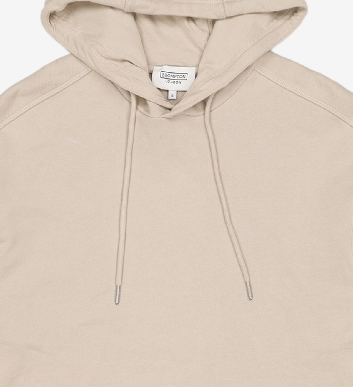 브롬톤 런던(BROMPTON LONDON) ORGANIC TERRY HOODIE - GRAY BEIGE (P241UHD406) S