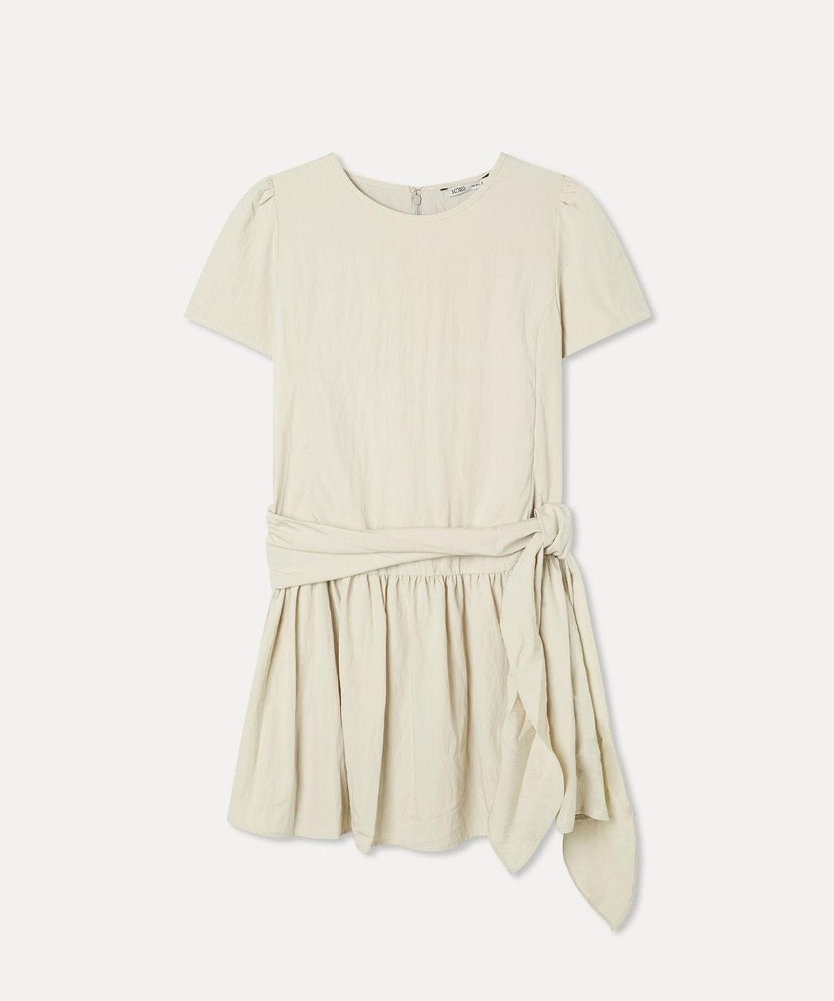 미쏘(MIXXO) 리본 반팔 미니 원피스_MIWOWG901B